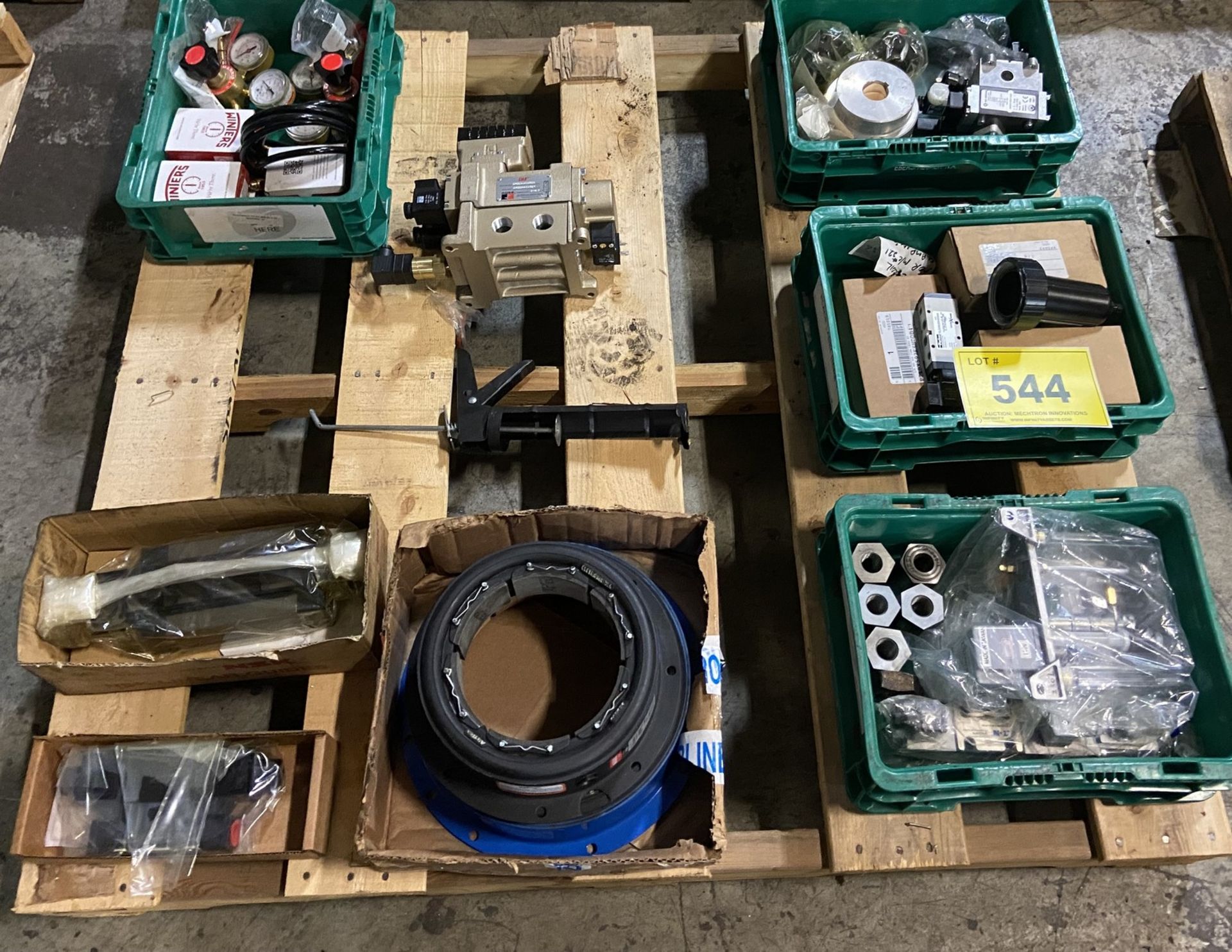 LOT OF ASST. VALVES, RELAYS, GAUGES, ETC.