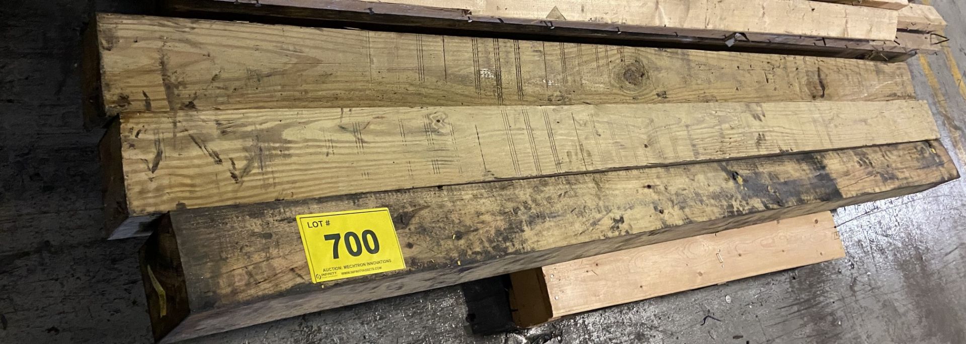 PALLET OF ASSORTED LUMBER & (5) 6" X 6" X 8' TIMBERS - Image 3 of 5