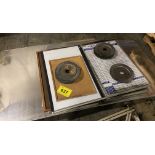 ASSORTED WHITE BOARDS & (4) POLISHING WHEELS