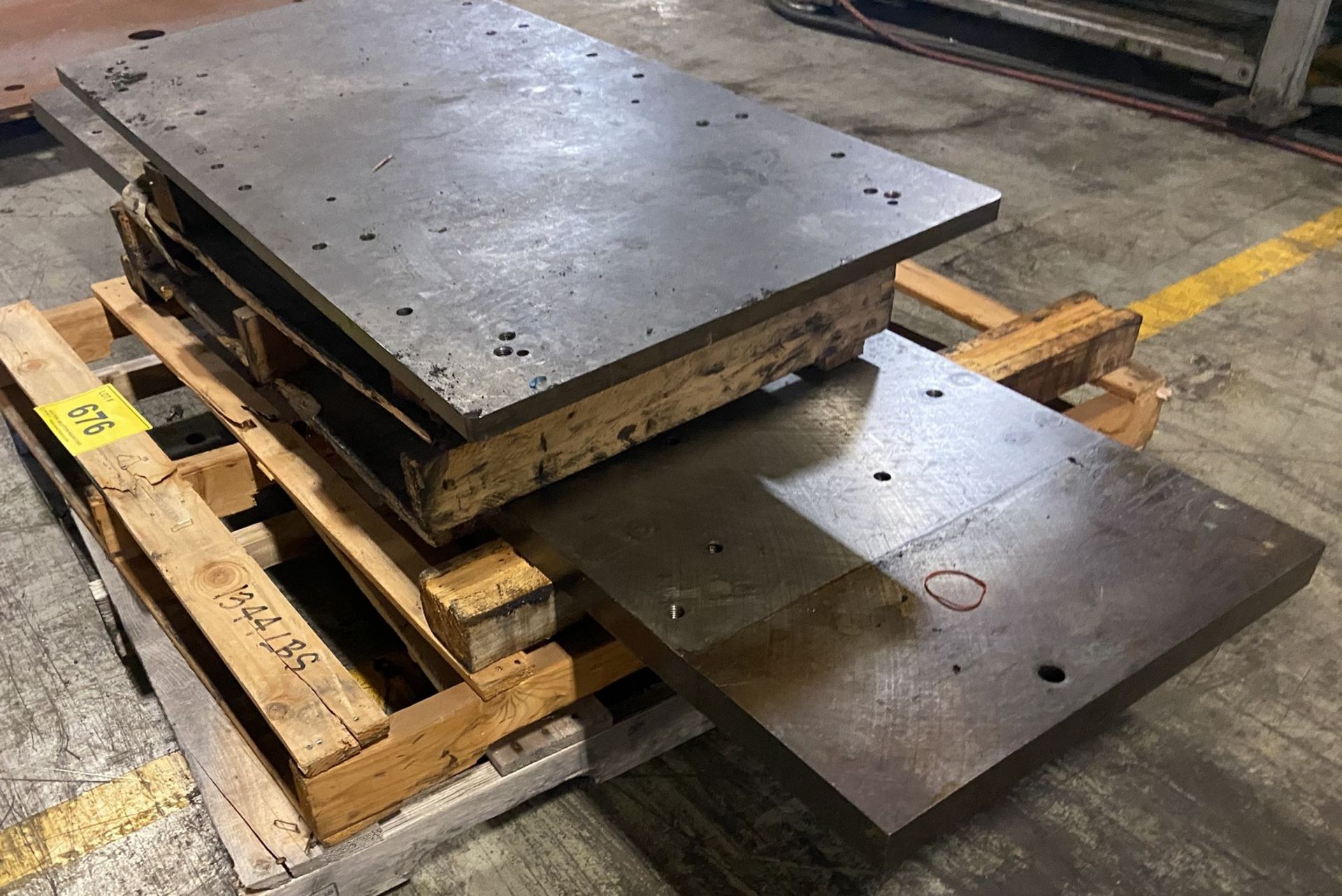 LOT OF (2) STEEL PLATES 2" X 22" X 86" LONG, 3/4" X 24" X 48" LONG, 1344 LBS - Image 2 of 10