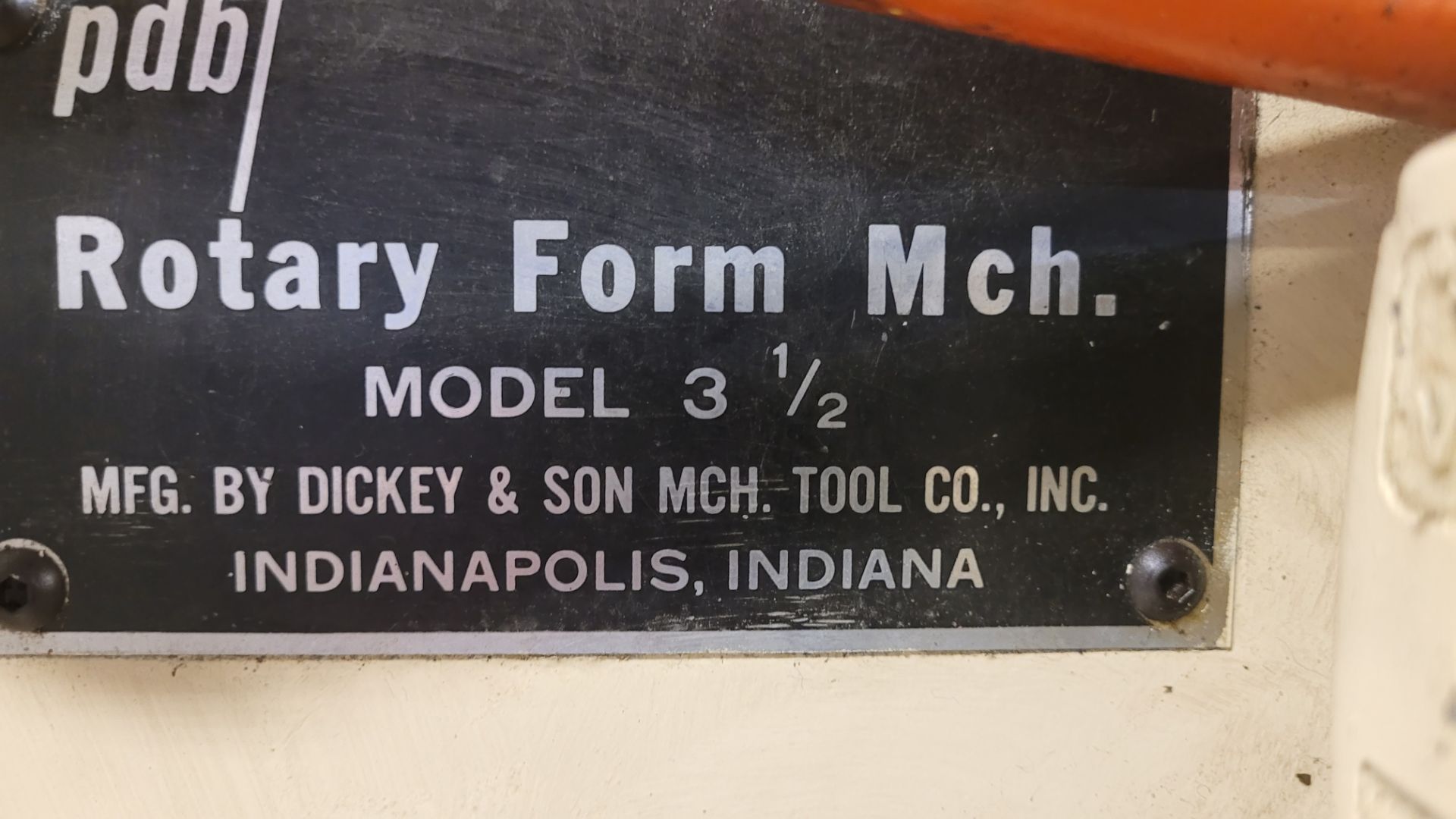 DICKEY & SON MULTI CYCLE ROTARY FORM NOTCH MACHINE MODEL 3 1/2, S/N 387 (RIGGING FEE $550) - Image 4 of 8