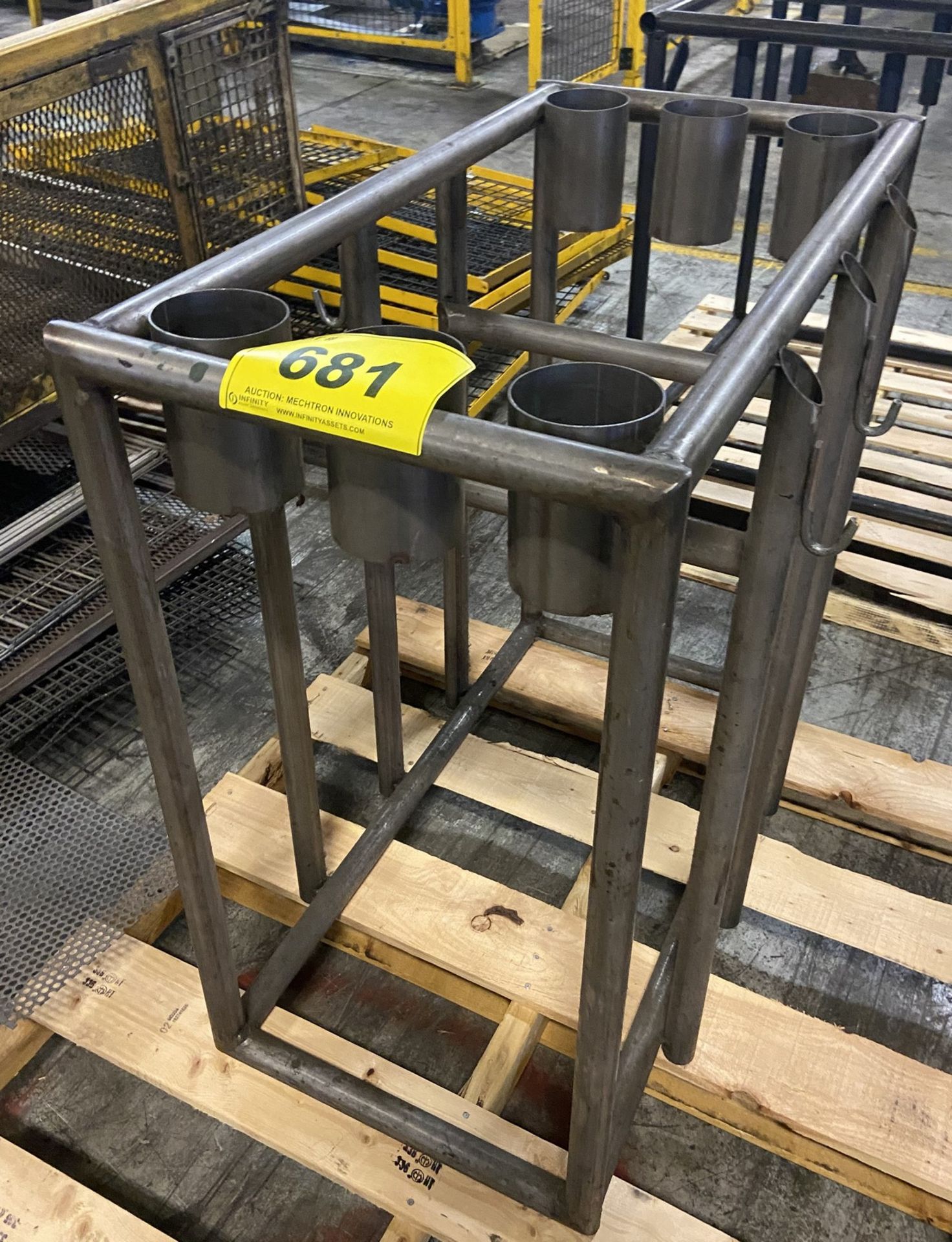 CUSTOM BUILT CLEANERS STORAGE RACK