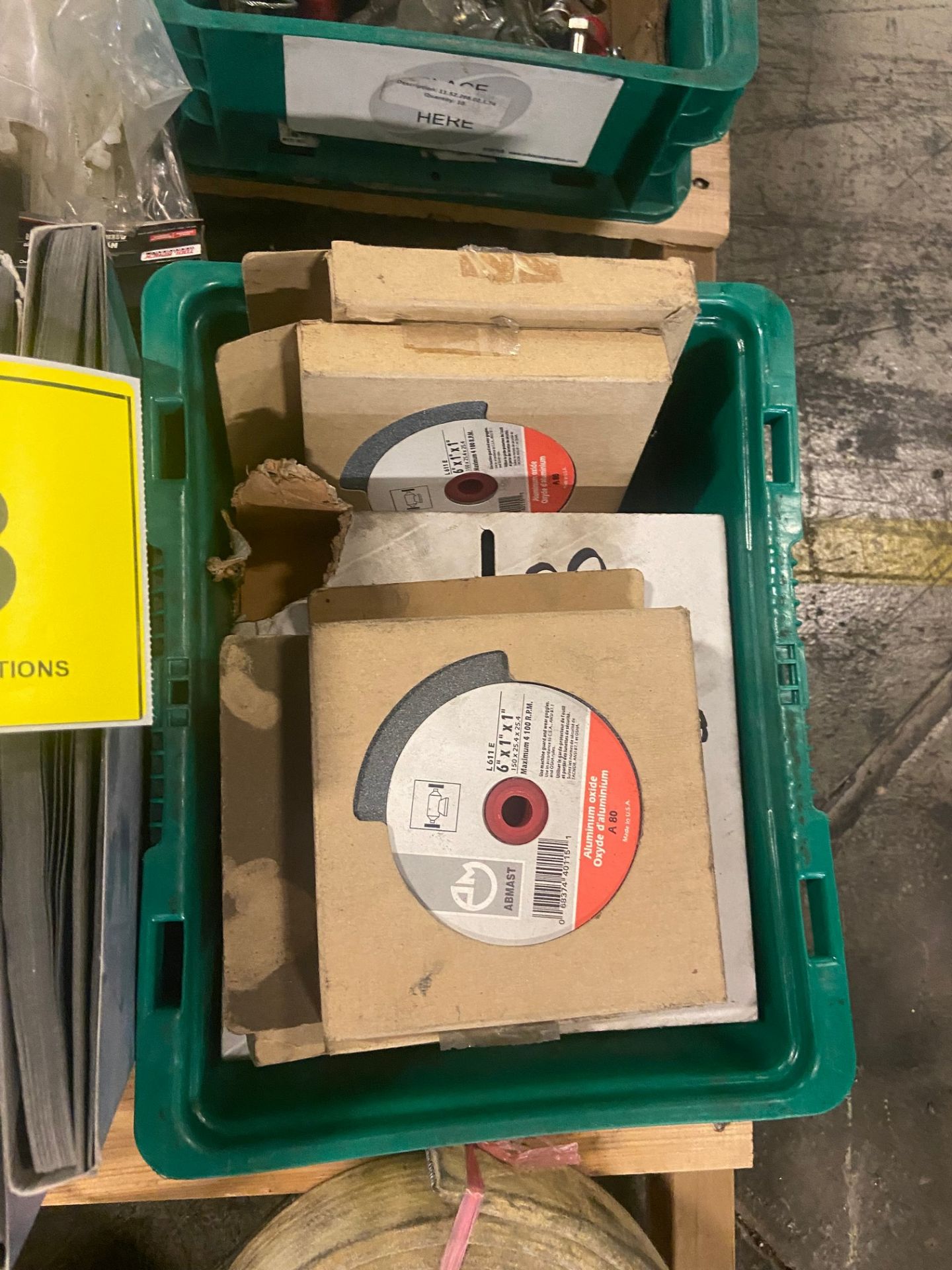 PALLET OF SHIMES & GRINDING WHEELS - Image 4 of 7