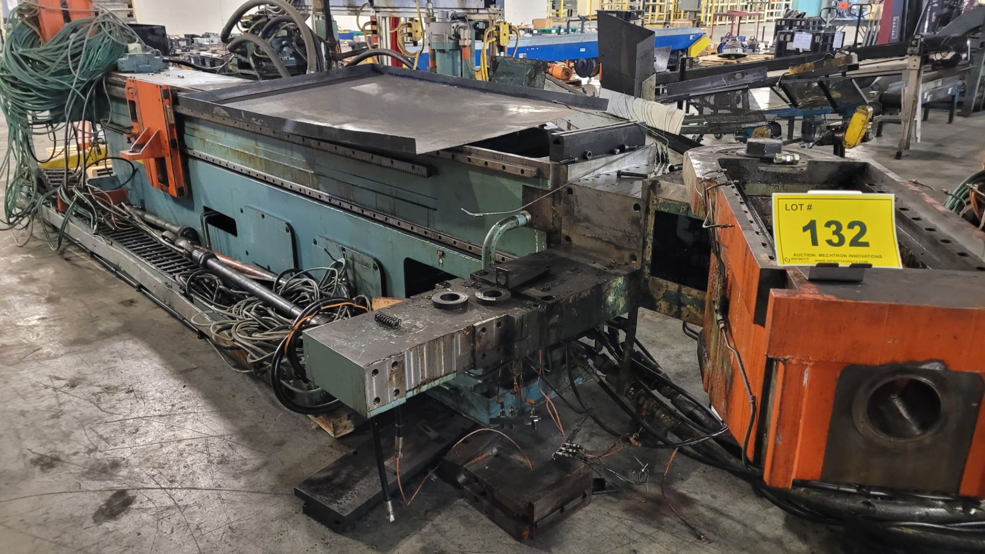 LANG HYDRAULIC TUBE BENDER MODEL HY 80 CNC MR (AS-IS & READY FOR REBUILDING) (RIGGING FEE $430) - Bild 2 aus 8