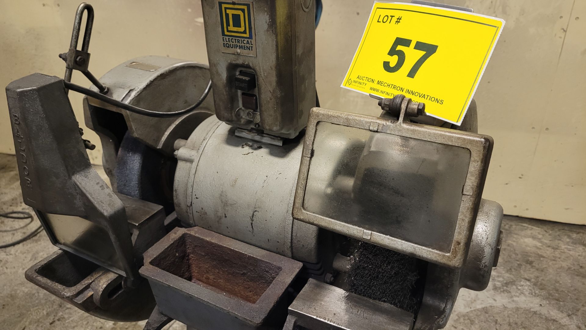 FORD-SMITH 41-P DUAL PEDESTAL GRINDER (RIGGING FEE $45) - Image 3 of 3