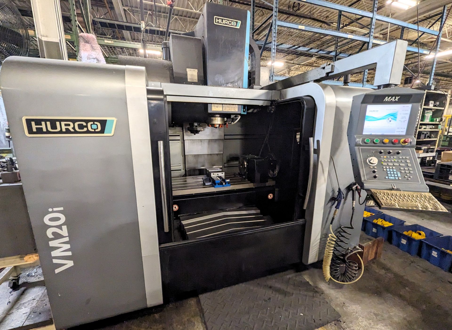 2013 HURCO VM20I CNC VERTICAL MACHINING CENTER, CNC CONTROL, 20” X 46” TABLE, CAT40, (20) ATC, 20HP,