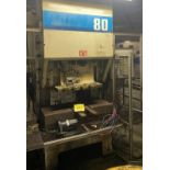 KOMATSU OBP80 PUNCH PRESS, 30-160SPM, 80 TON, 3.5" SLIDE STROKE, 3.7" DIE HEIGHT, ROTATOR UNIT, S/N: