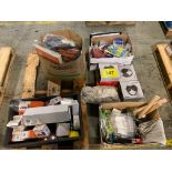 PALLET ASSORTED INVENTORY, HEARING PROTECTION, MALLOTS, HAND TOOLS, GLOVES, ETC.