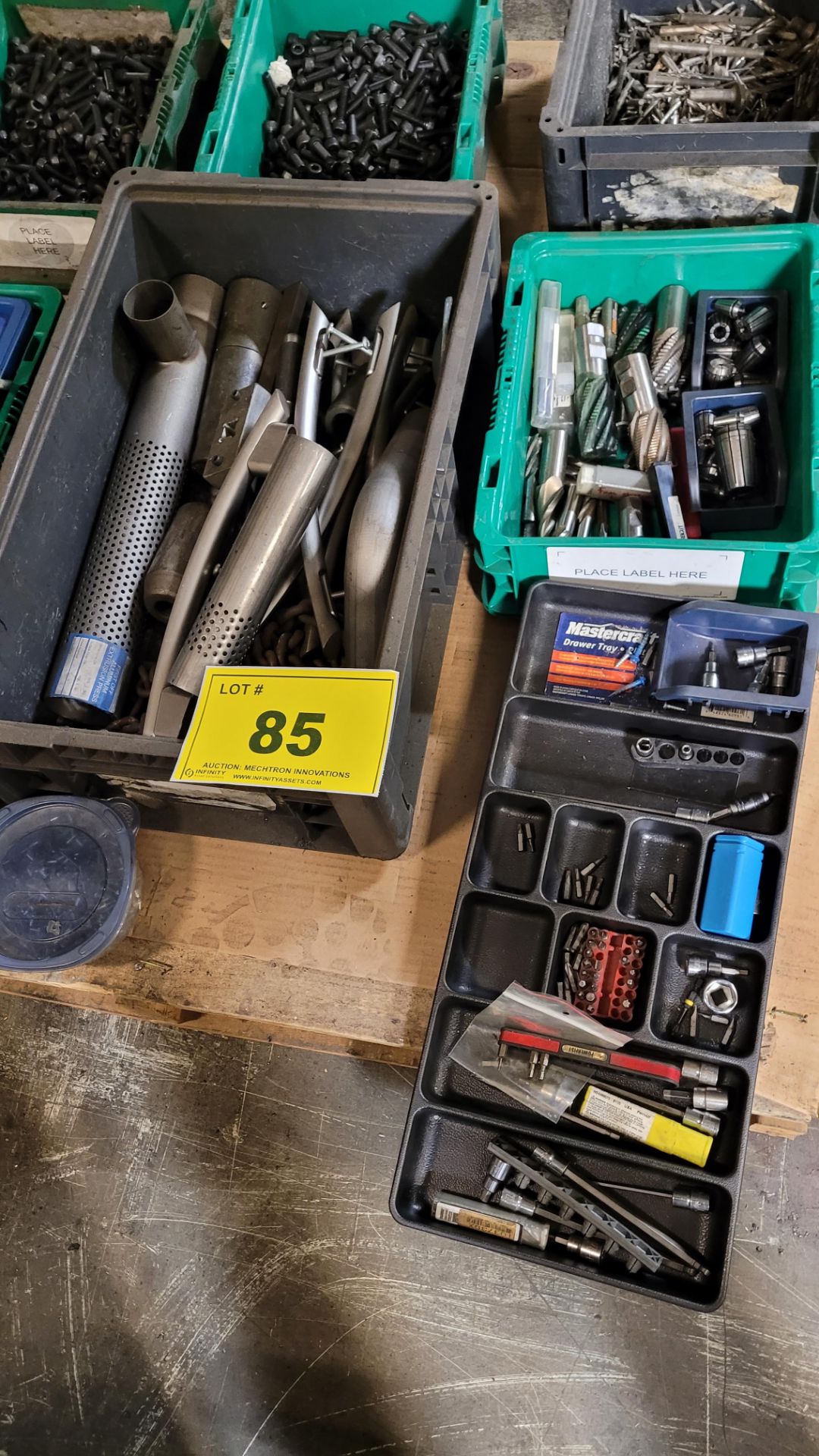 LOT OF ASST. HARDWARE, DRILL BITS, FIXTURES, TOOLING, COLLETS, ETC. - Image 5 of 7