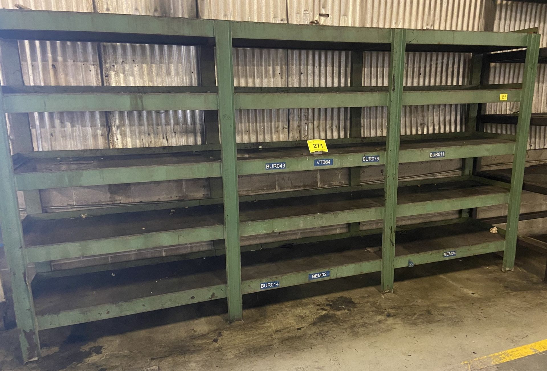 HEAVY DUTY DIE STORAGE RACK, 24" WIDE, 84" HIGH, 160" LONG - Image 2 of 5