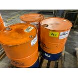 LOT (3) 45 GALLON DRUMS OF QUAKER HOUGHTON DRAWSOL 580X4 OIL (OPENED)