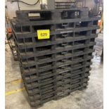 LOT OF (11) PLASTIC STORAGE BIN PALLETS, 46" X 48"