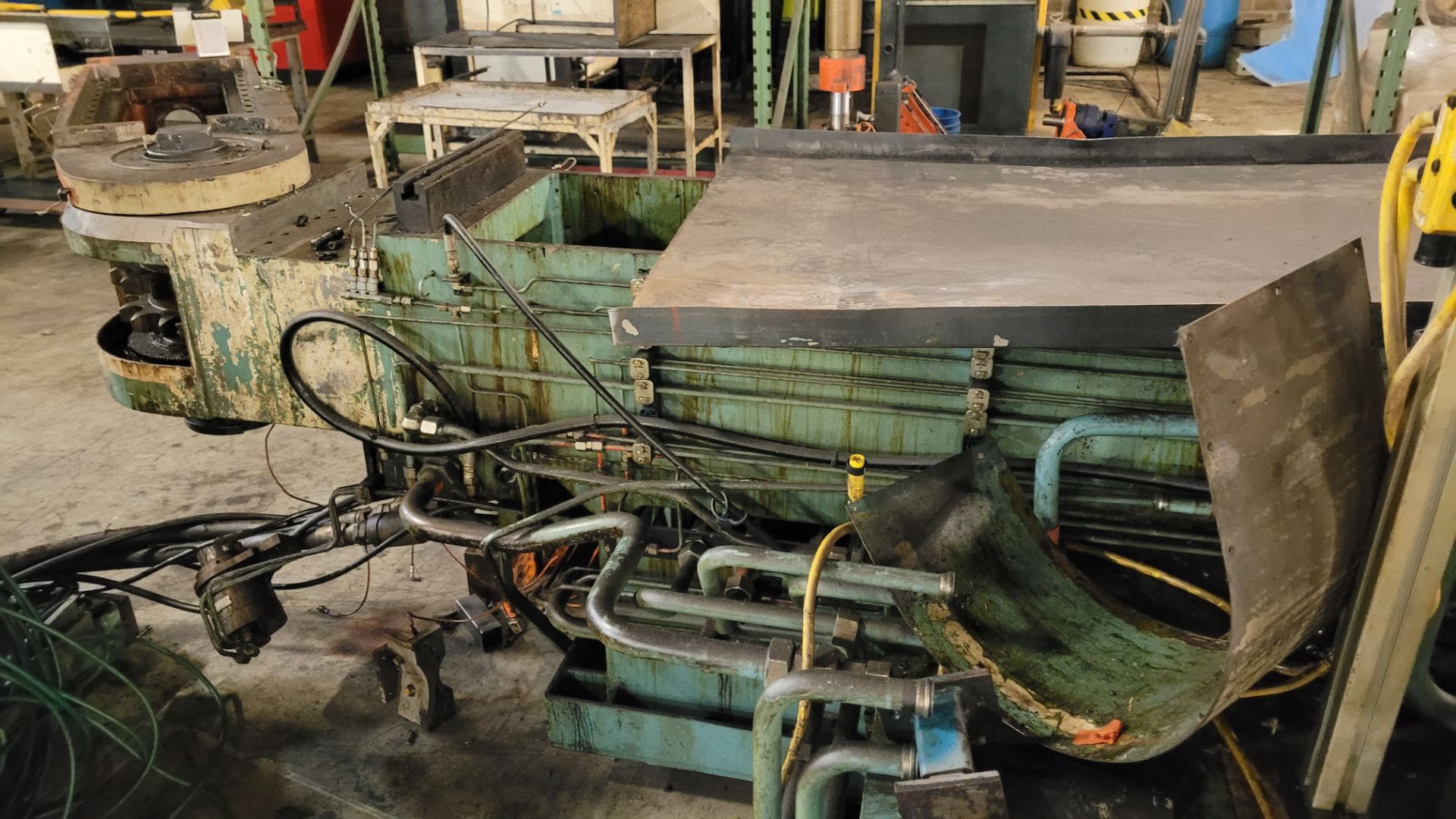LANG HYDRAULIC TUBE BENDER MODEL HY 80 CNC MR (AS-IS & READY FOR REBUILDING) (RIGGING FEE $430) - Image 5 of 8
