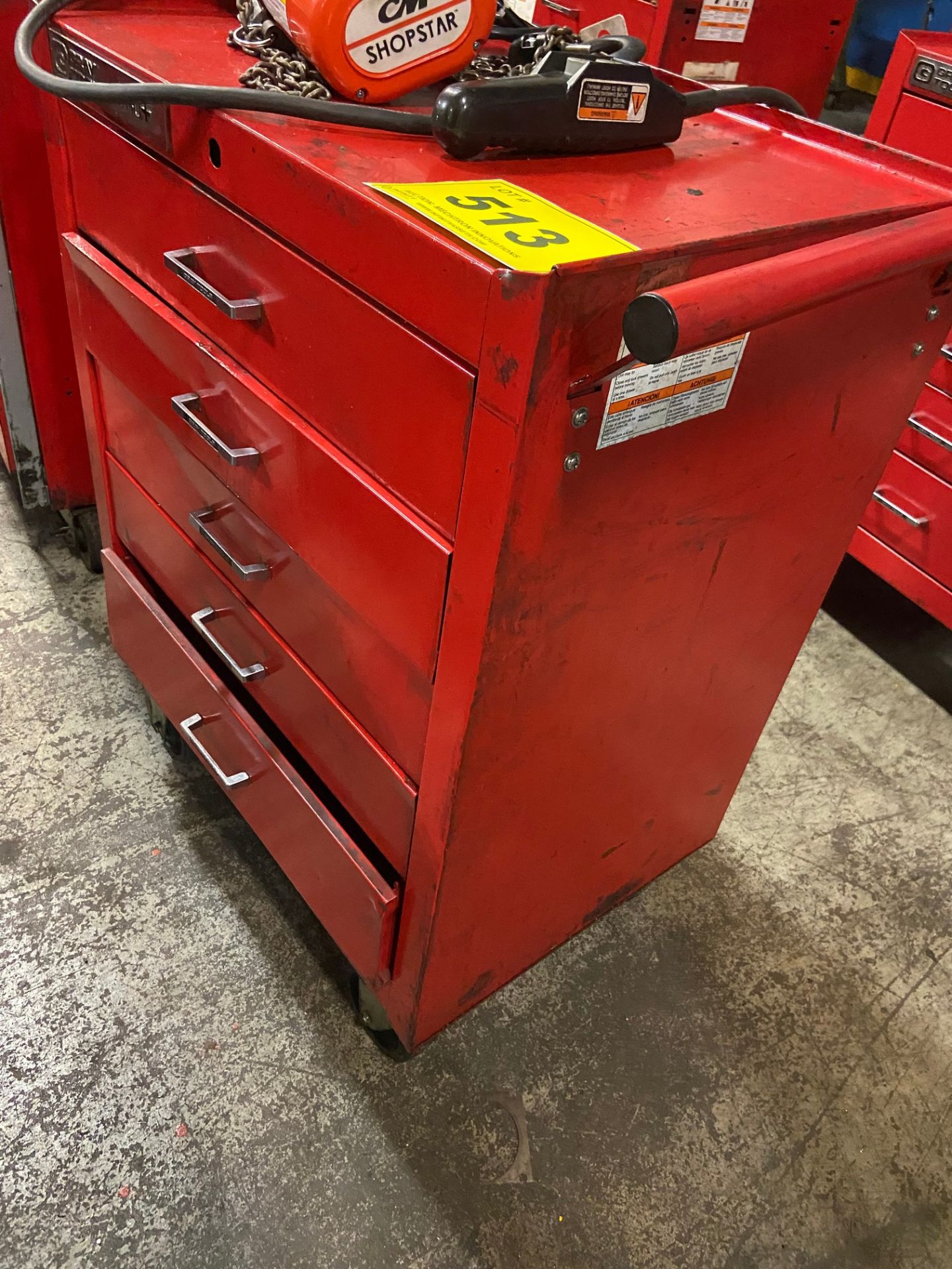 GREY 5 DRAWER TOOL CHEST ON CASTORS - Image 2 of 2