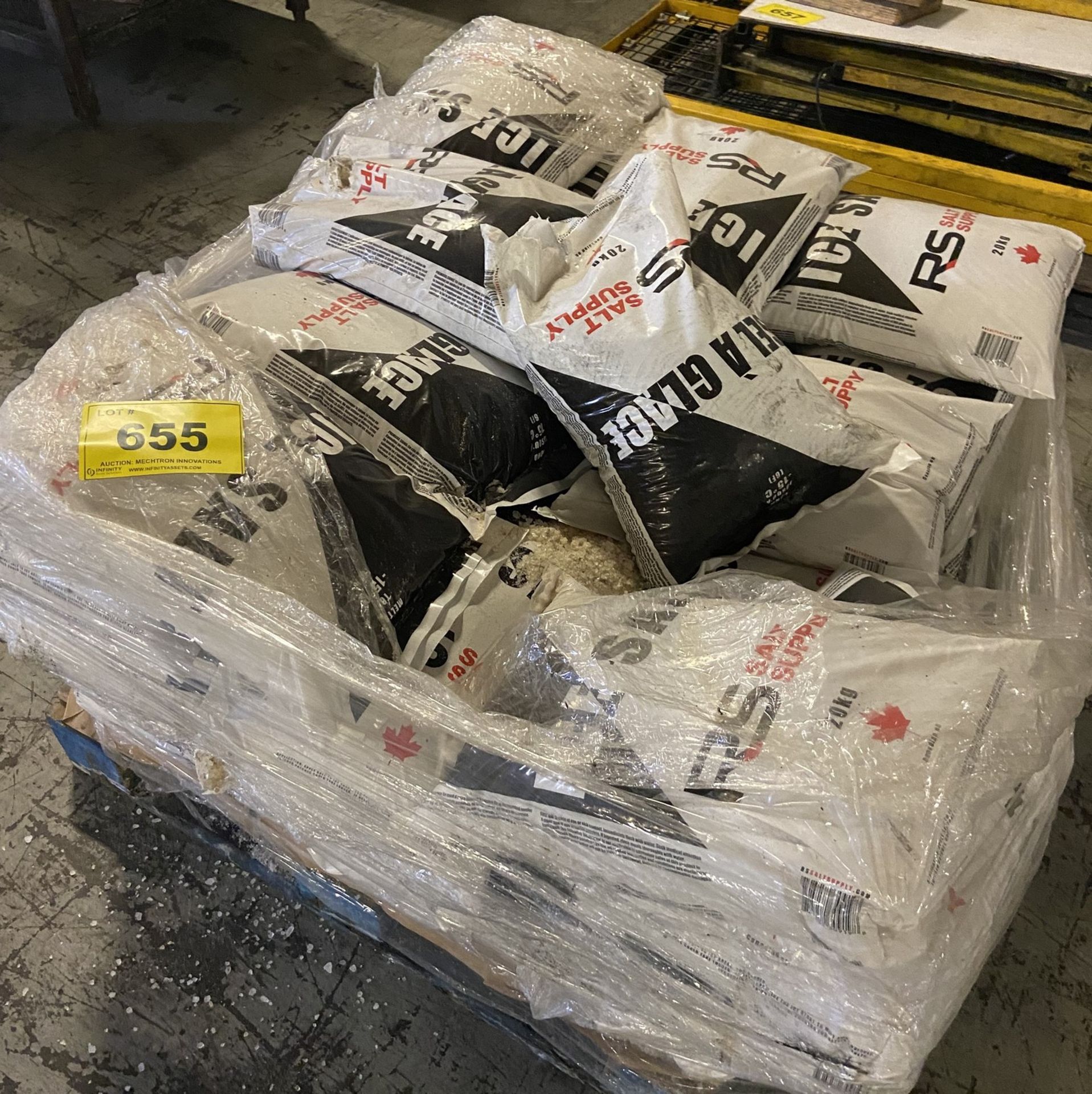 PALLET OF RS ICE SALT