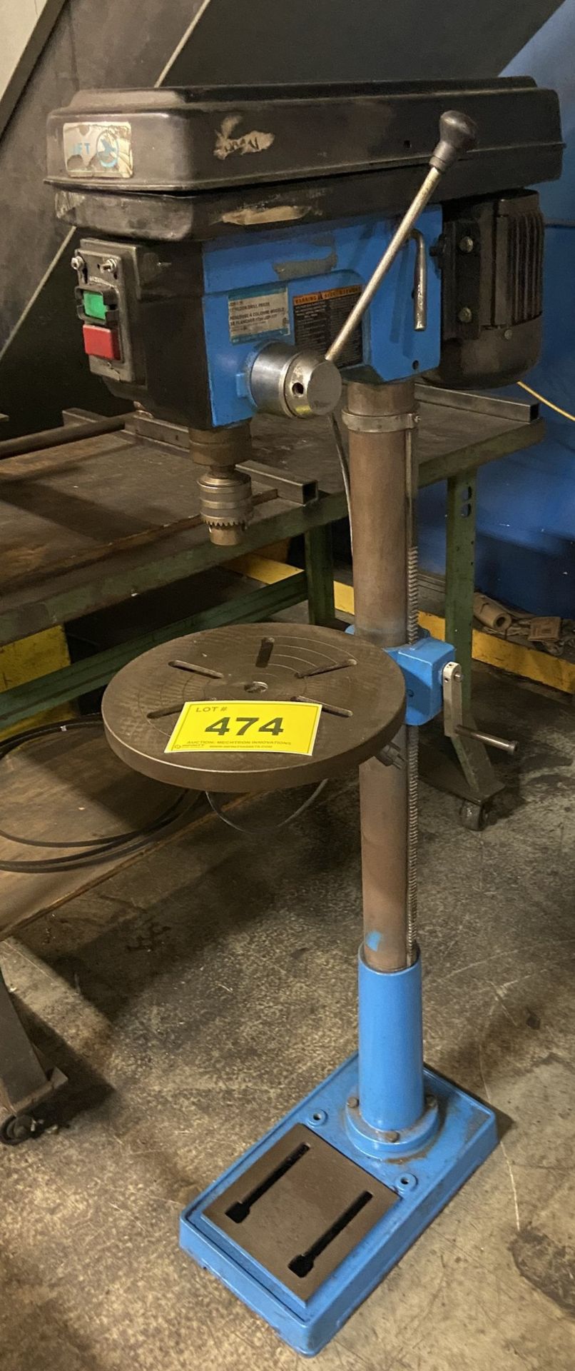 JET JDP-17F FLOOR TYPE DRILL PRESS, 17", S/N 200278 (RIGGING FEE $45)