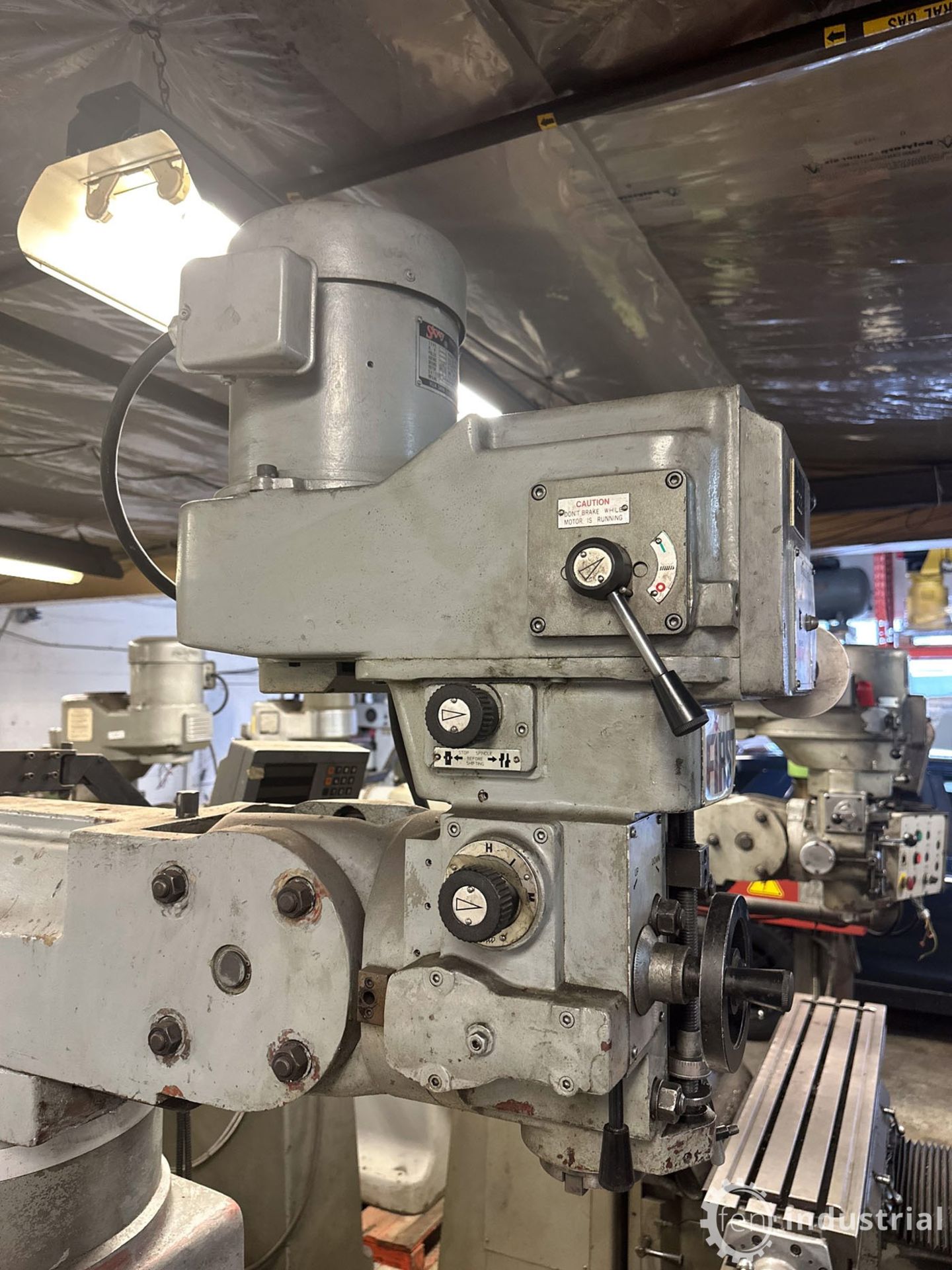 FIRST LC-185VSX VERTICAL MILLING MACHINE, HEIDENHAIN 2-AXIS DRO, SPEEDS TO 4,500 RPM, S/N - Bild 30 aus 32