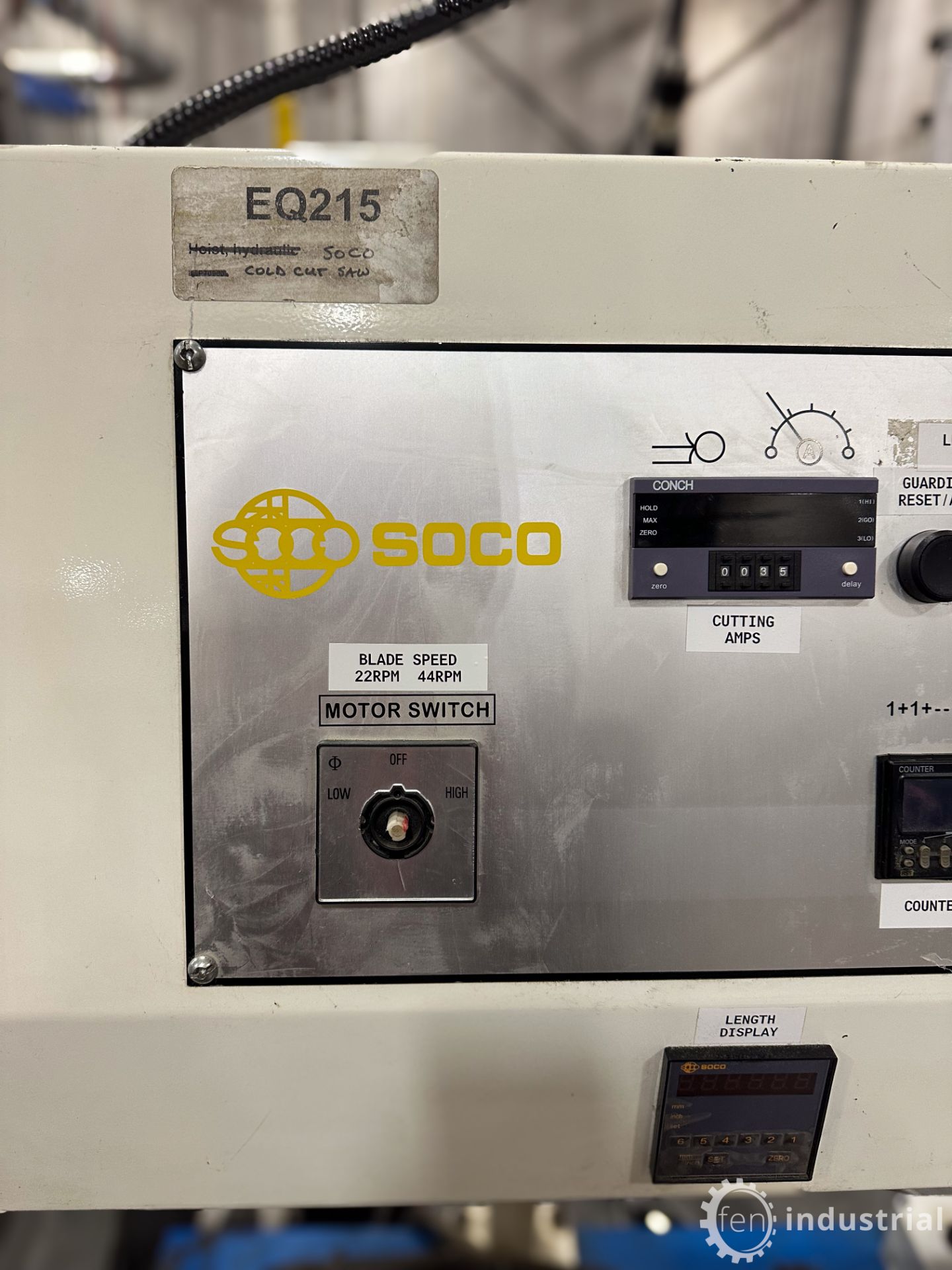 2013 SOCO MC-350FA-DR FULLY AUTOMATIC COLD SAW, 3HP, 3,500 RPM, S/N 1112MC350D053 W/ ROLLER CONVEYOR - Bild 27 aus 61