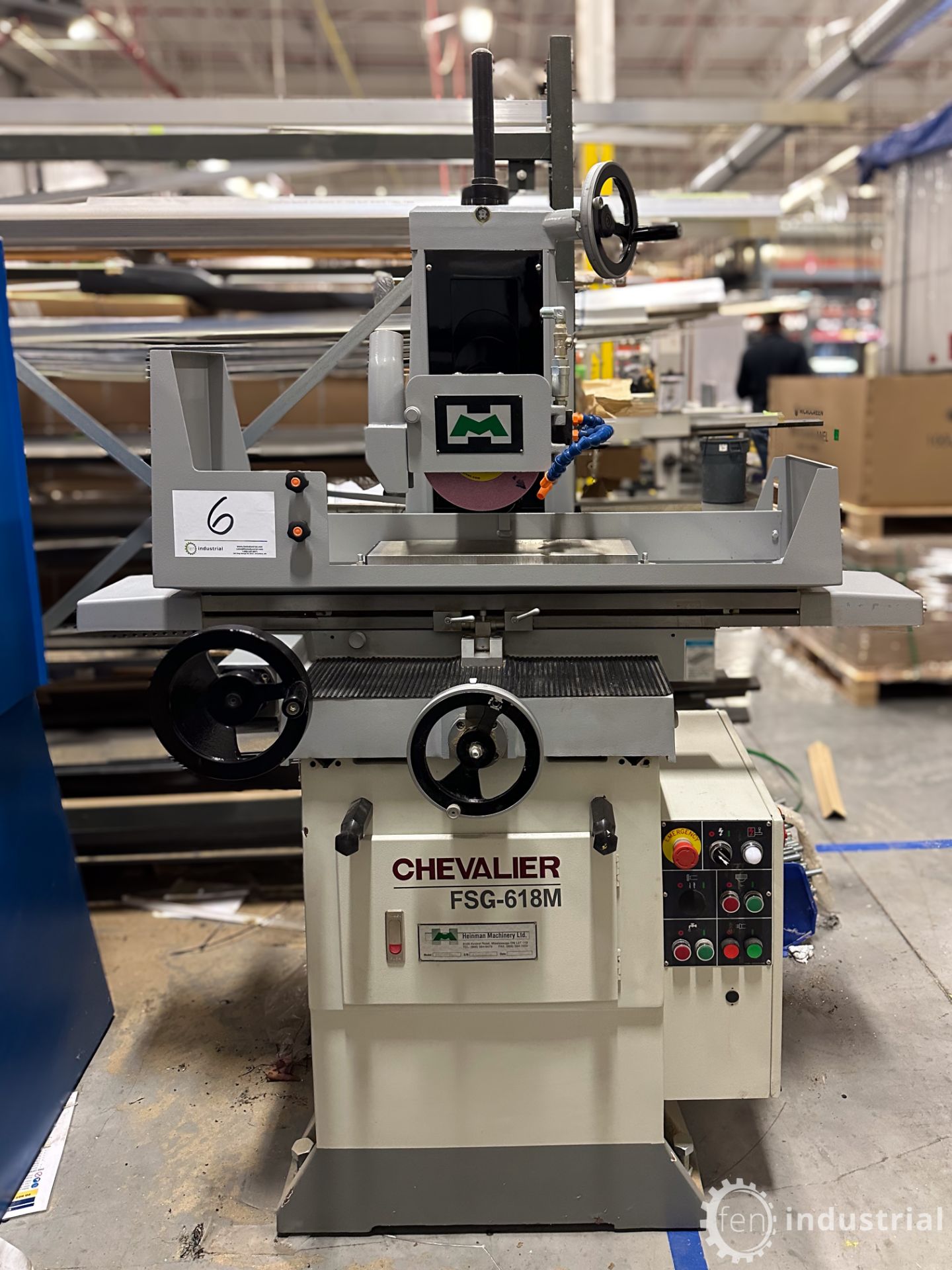NEW / UNUSED CHEVALIER FSG-618M MANUAL SURFACE GRINDER, 6” X 18” MAGNETIC CHUCK, S/N FA3185015 (