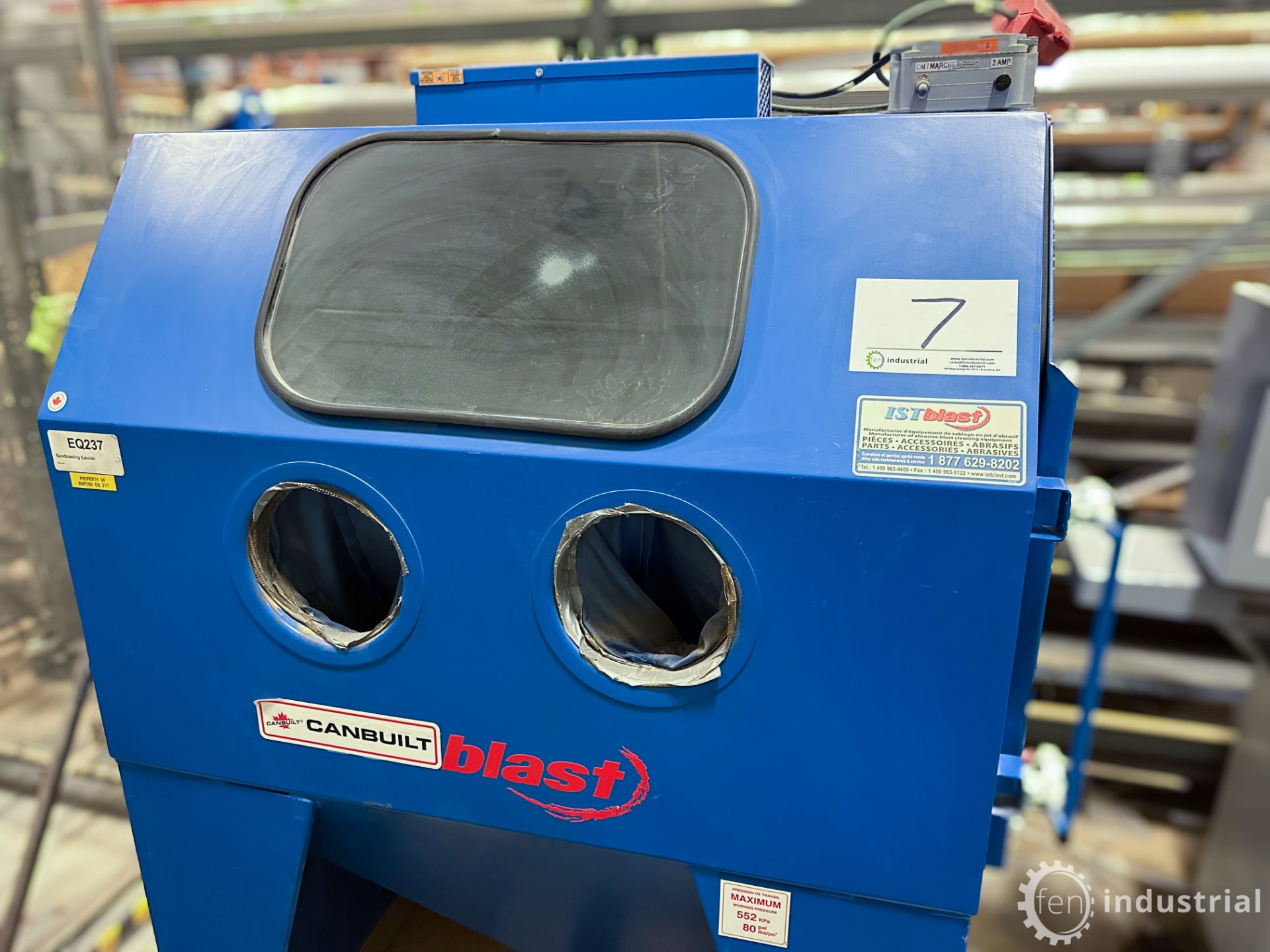 CANABLAST ECAB SERIES SUCTION / SANDBLAST CABINET W/ DUST COLLECTOR (RIGGING FEE $250) - Image 30 of 30