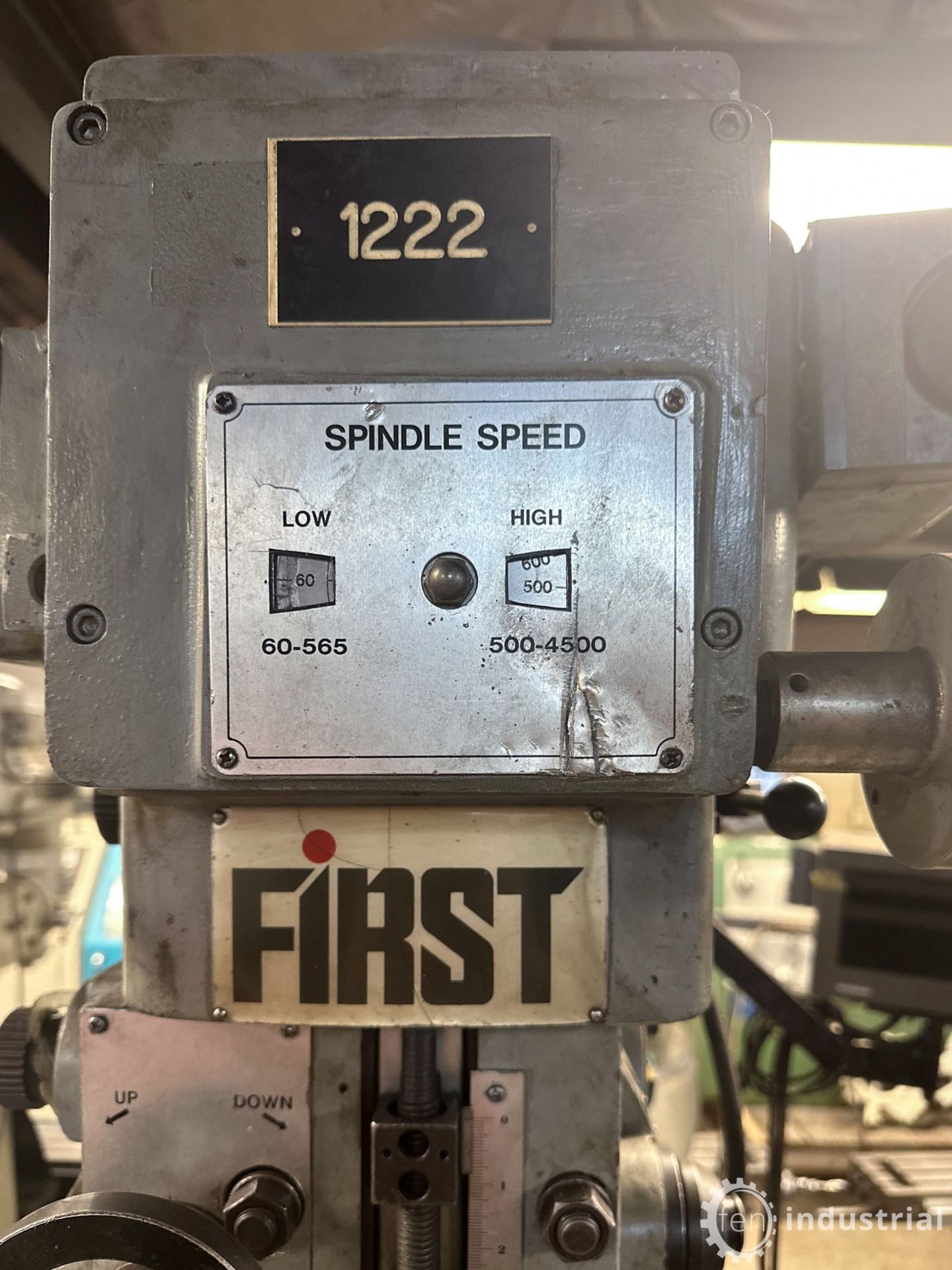 FIRST LC-185VSX VERTICAL MILLING MACHINE, HEIDENHAIN 2-AXIS DRO, SPEEDS TO 4,500 RPM, S/N - Image 16 of 32