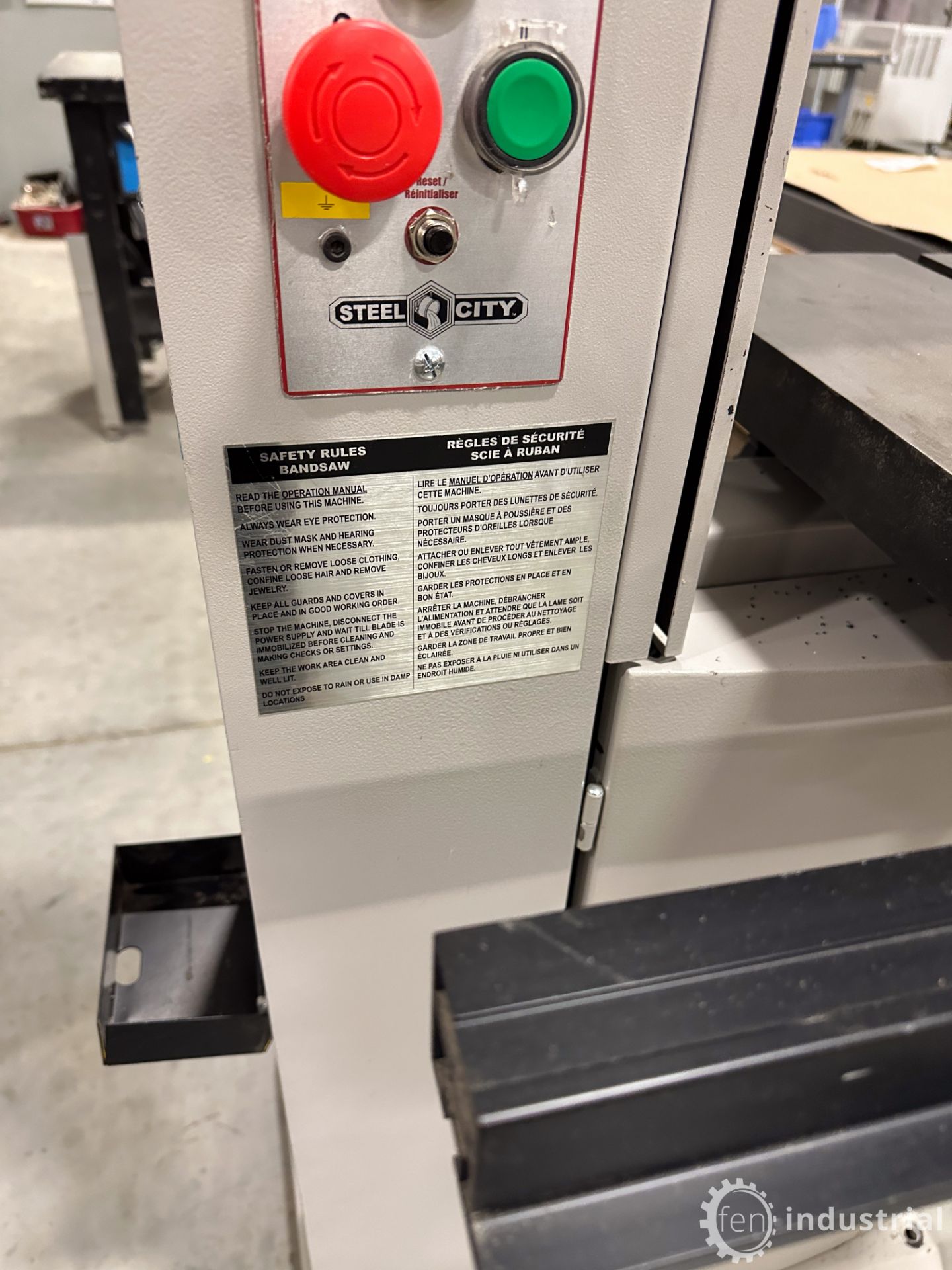 2017 STEEL CITY 20-400S1 VERTICAL BANDSAW, 1,75HP, 15” THROAT, 110V, S/N 17200049 - Image 7 of 28