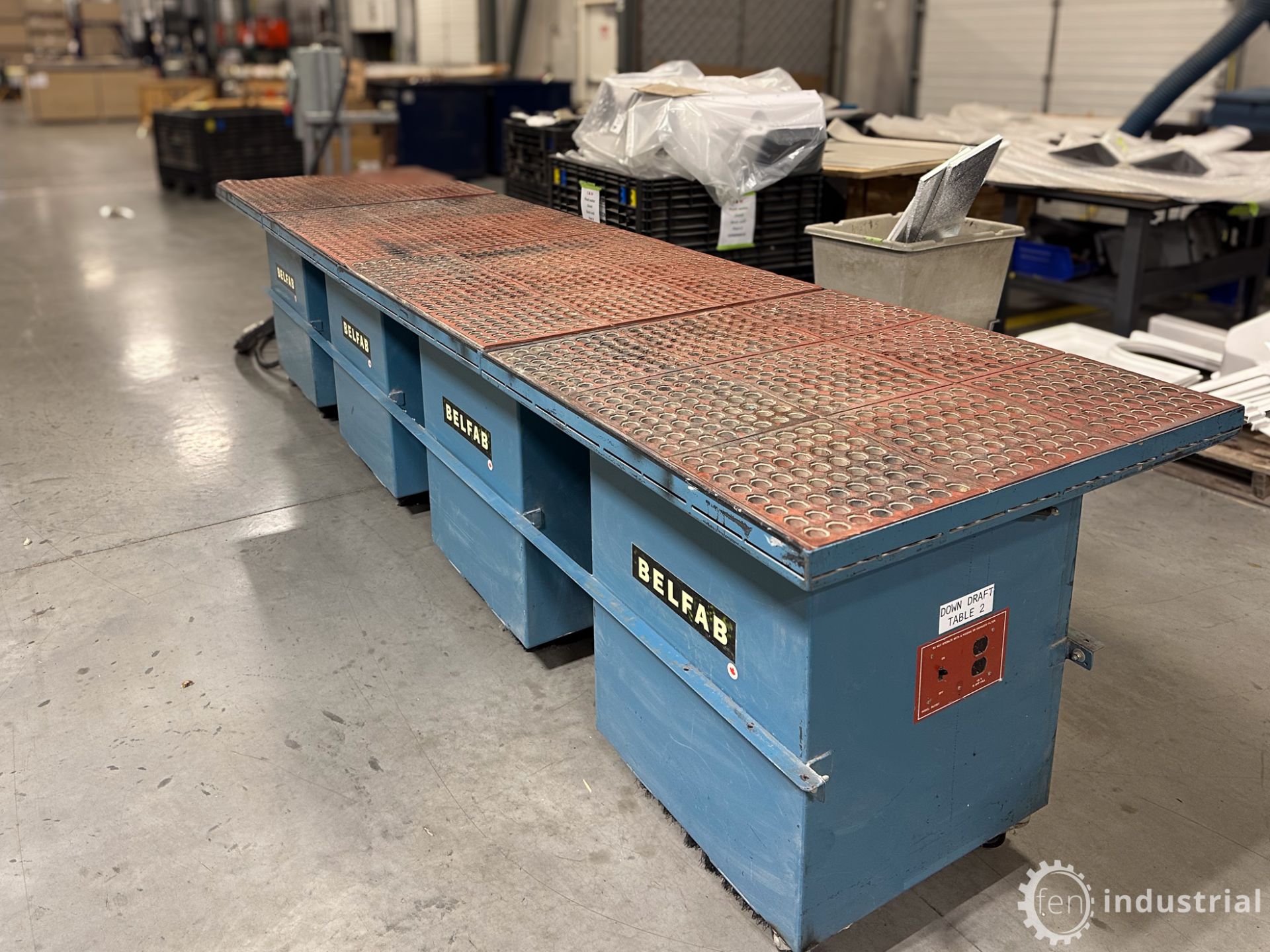 2007 PYRADIA BELFAB PORTABLE DOWNDRAFT TABLE SYSTEM CONSISTING OF (4) PYRADIA BELFAB 3636 DT - Image 14 of 25