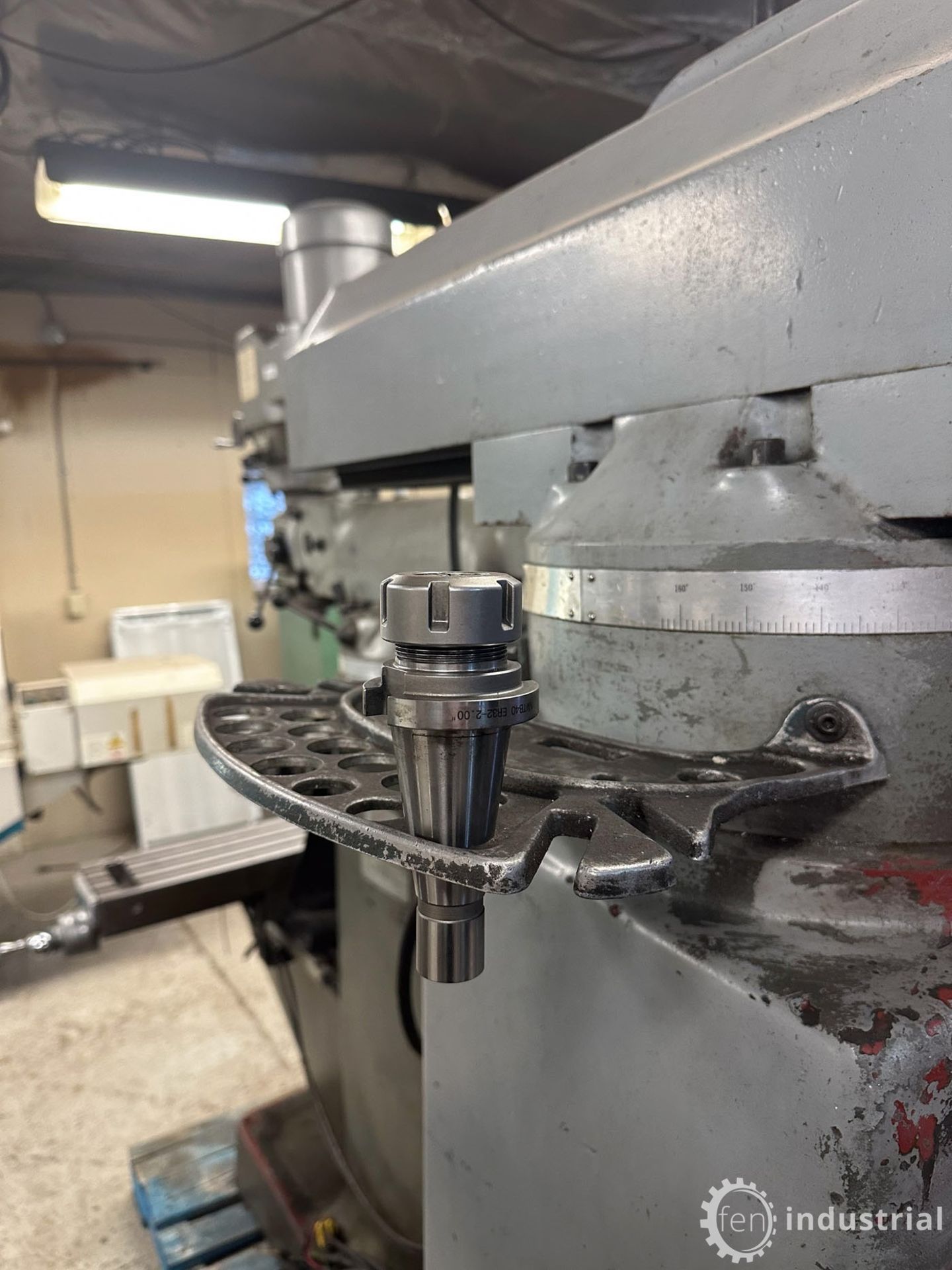 FIRST LC-185VSX VERTICAL MILLING MACHINE, HEIDENHAIN 2-AXIS DRO, SPEEDS TO 4,500 RPM, S/N - Image 5 of 32
