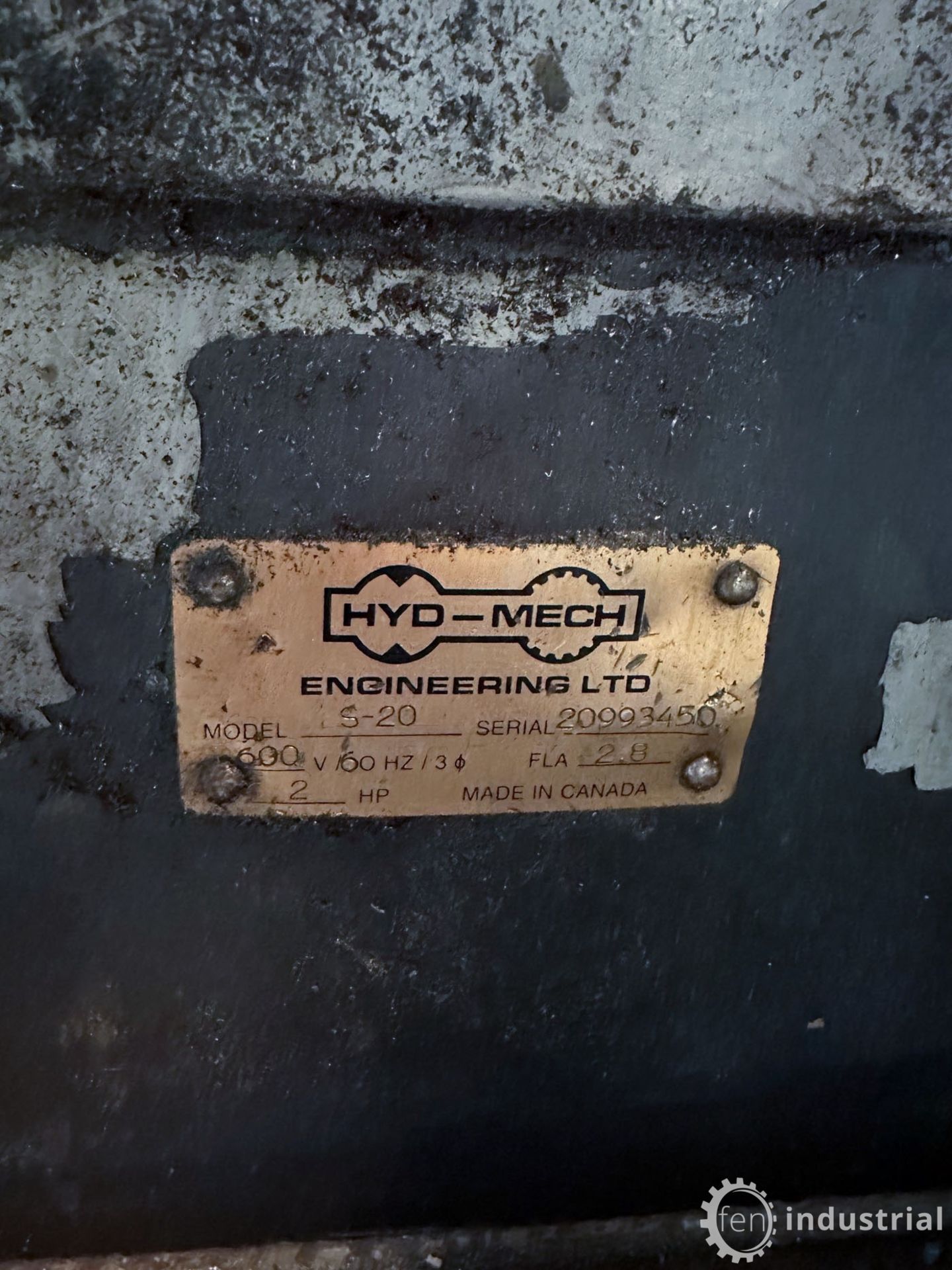 HYD-MECH S-20 HORIZONTAL BANDSAW, S/N 20993450 (#21) (LOCATED IN BRANTFORD, ONTARIO) - Image 9 of 25