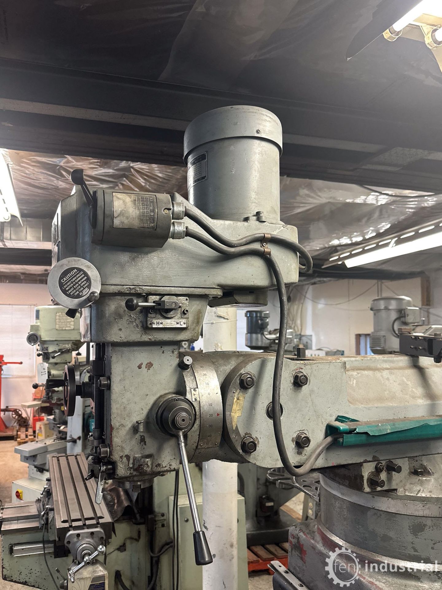 FIRST LC-185VSX VERTICAL MILLING MACHINE, HEIDENHAIN 2-AXIS DRO, SPEEDS TO 4,500 RPM, S/N - Image 15 of 32