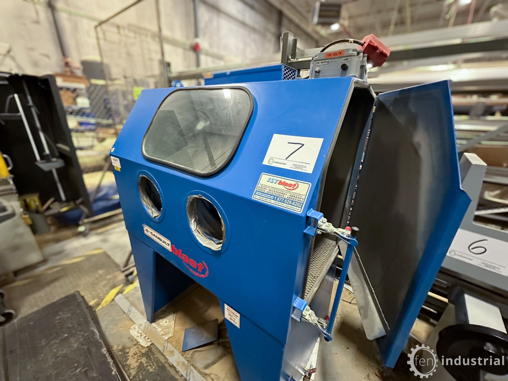 CANABLAST ECAB SERIES SUCTION / SANDBLAST CABINET W/ DUST COLLECTOR (RIGGING FEE $250) - Image 26 of 30