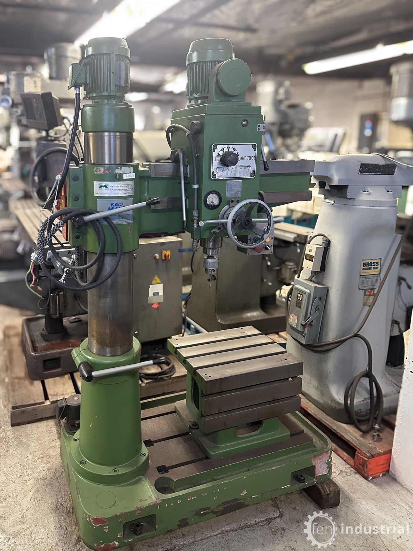 2012 KAO MING KMR-700DS RADIAL ARM DRILL W/ BOX TABLE, S/N R70864 (#14) (LOCATED IN BRANTFORD, - Image 11 of 26