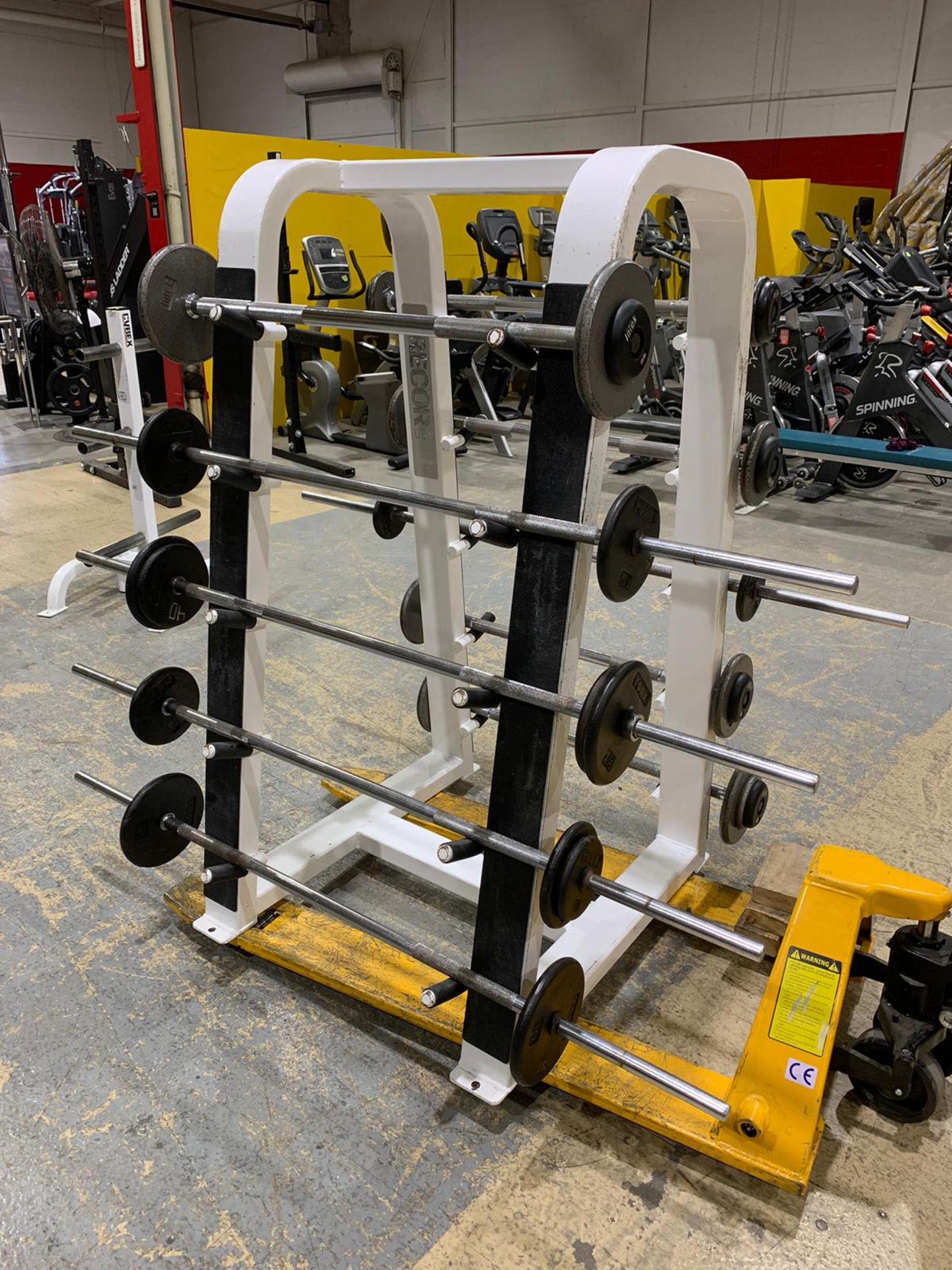 BARBELL RACK W/ BARBELLS FROM 20-40LBS - Image 4 of 4
