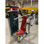 ELEMENT FITNESS MERCURY 9512 SHOULDER PRESS MACHINE, PIN LOADED WEIGHT STACK