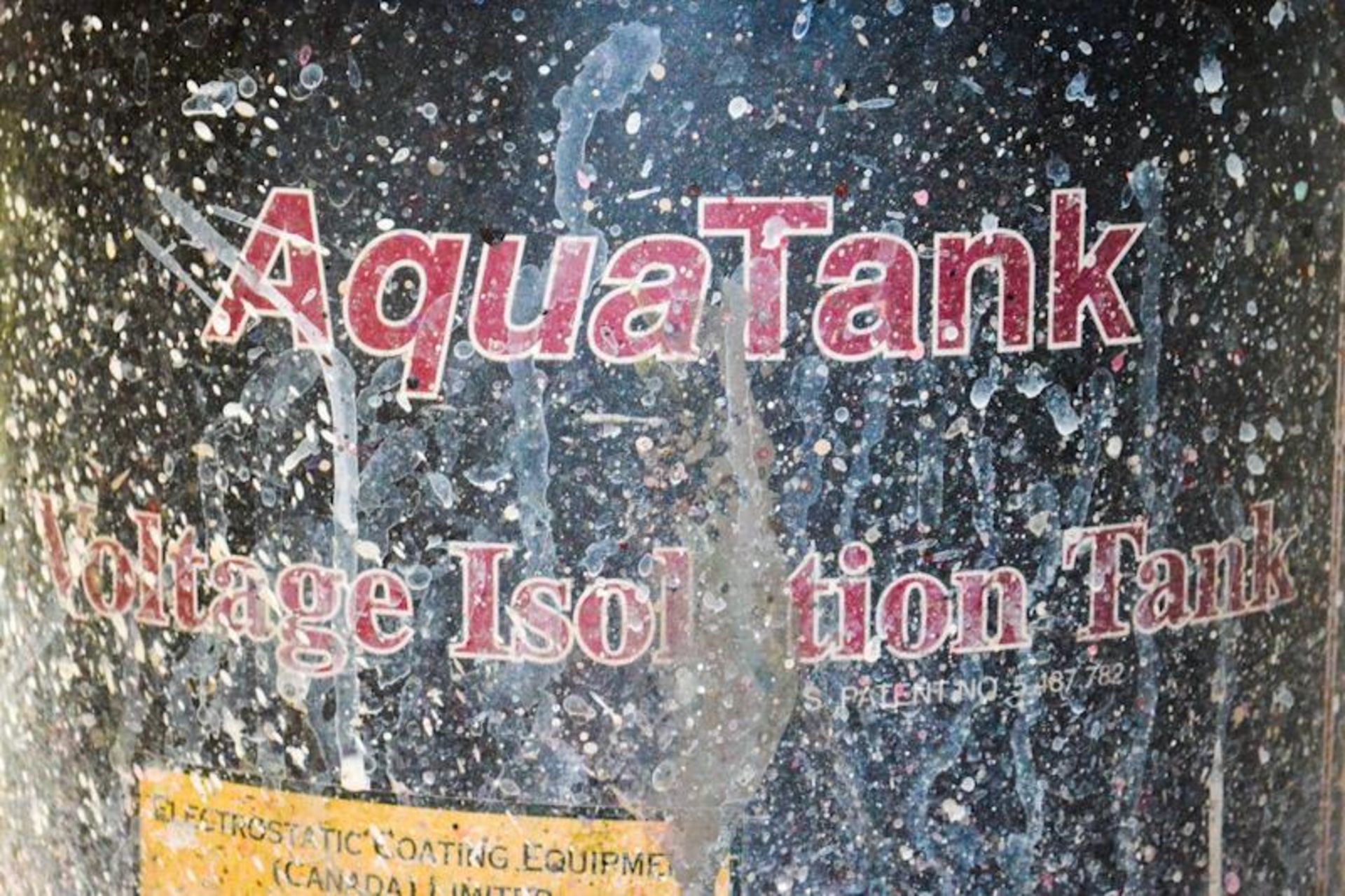 ITW RANSBURG ELECTROSTATIC WATERBASE PAINT FINISHING SYSTEM, AQUATANK 5-GAL CAP. 21”DIA. X 32”H - Image 2 of 5