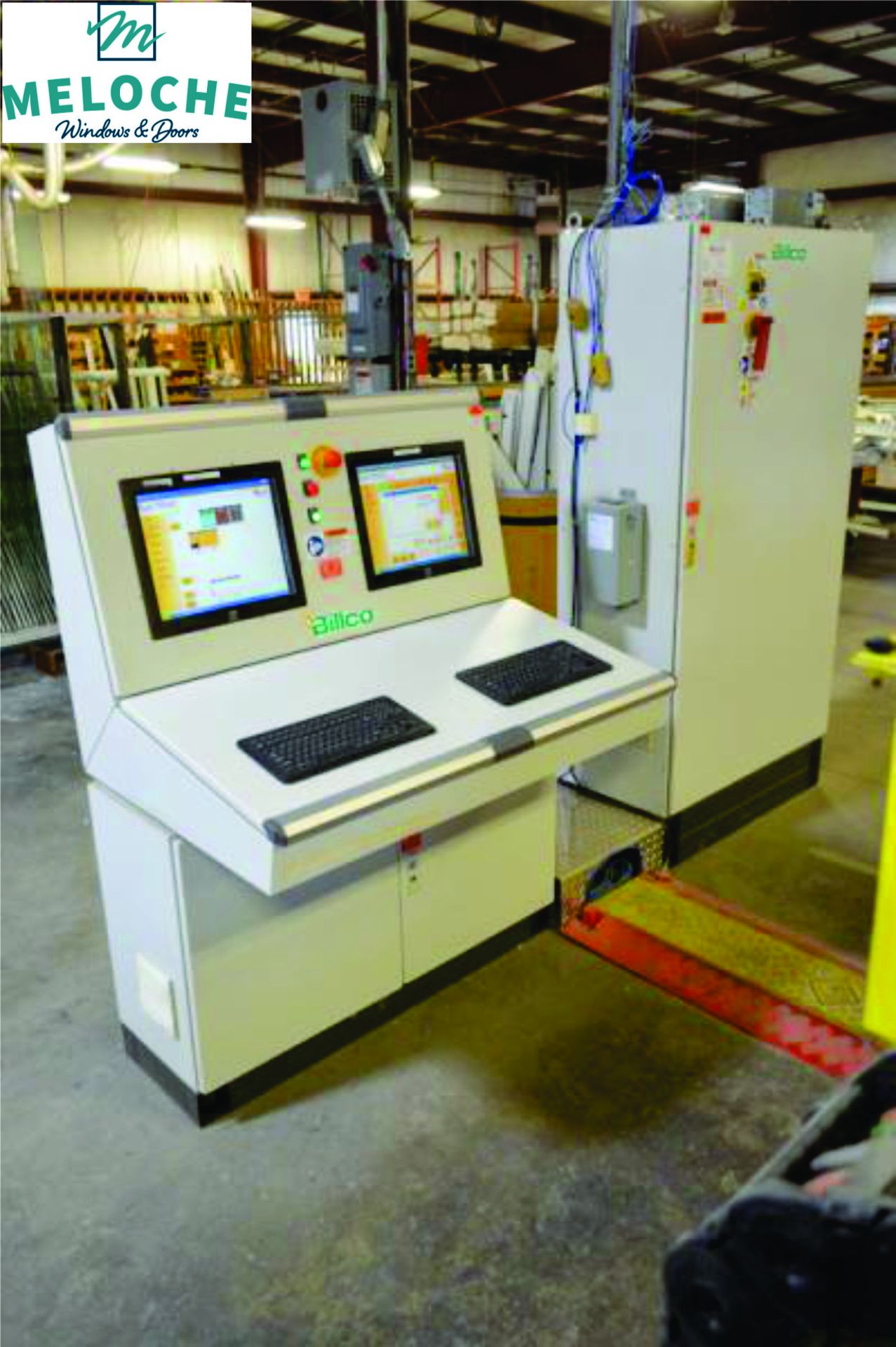 2011 BILLCO CNC 2200 108” X 144” GLASS OPTIMIZATION CUTTING MACHINE W/ EDGE DELETION, Z-95” Z-AXIS - Bild 5 aus 50