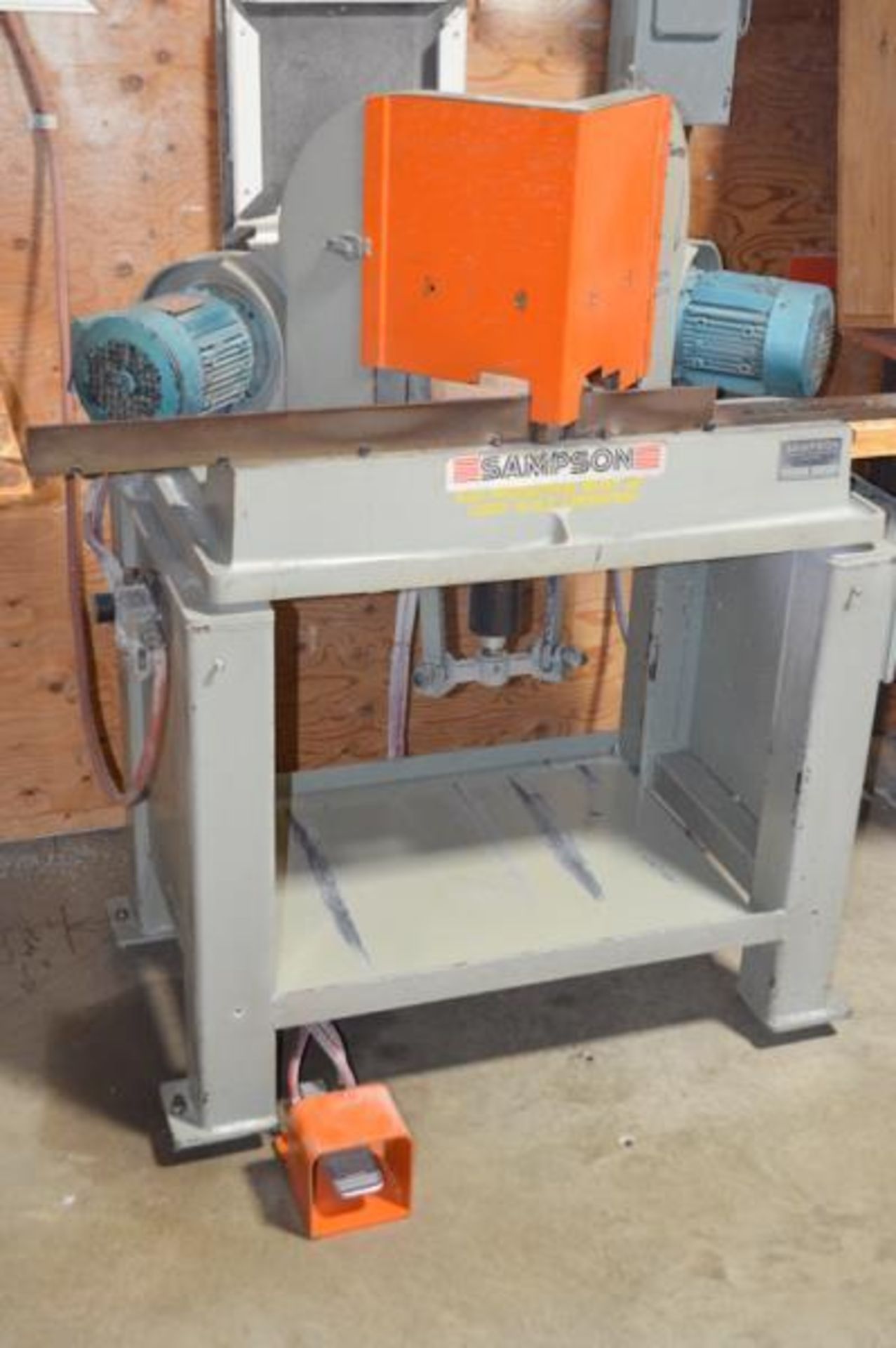 SAMPSON MN 12 12” DOUBLE MITER SAW, 5.75” X 31.5” X 35”H TABLE SIZE, CUTTING CAP. 5.5”H X 1”W AT MAX - Image 2 of 6