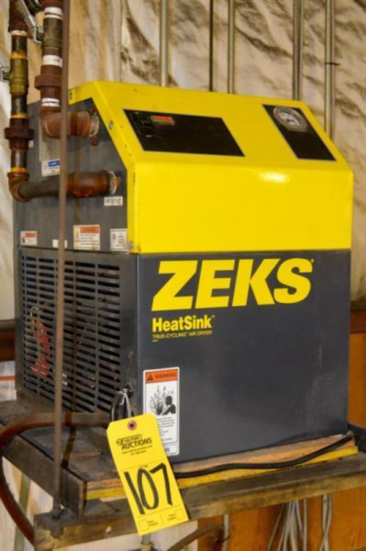 ZEKS HEATSINK 35HSEA100 35 CFM CYCLING REFRIGERATED COMPRESSED AIR DRYER, R-22, 1/3HP COMPRESSOR - Image 2 of 3