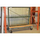 KEAR FABRICATION K-05A 72”W X 10”D X 60”H DOUBLE-SIDED A-FRAME FLAT GLASS DOLLY, (2) SWIVEL & (2)