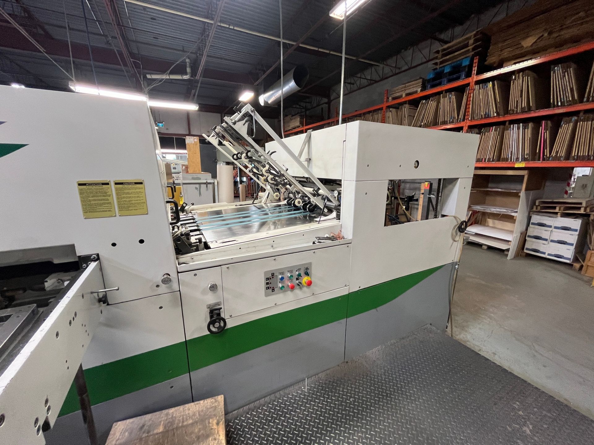 2004 BOBST AUTOPLATEN SP EVOLINE 102-E FLATBED DIE CUTTER WITH 40.15” X 28.34” CAP. MAX SHEET - Image 10 of 15