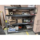 4-LEVEL SHELVING UNIT W/ CAGE INSERT SHELVING, APPROX. 3'D X 6'W (NO CONTENTS)