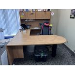 U-SHAPE DESK W/ DX RACER CHAIR