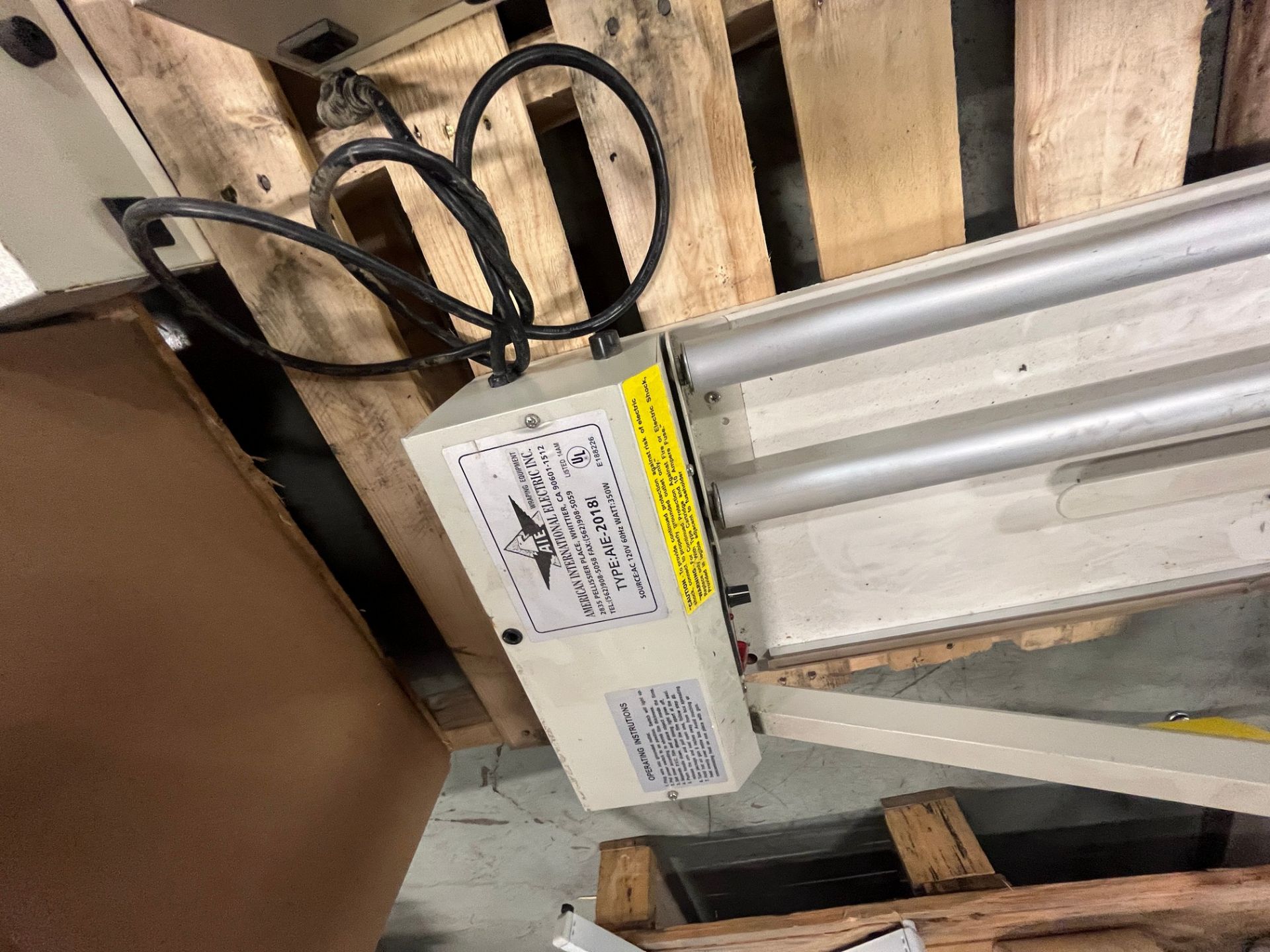 LOT OF (3) AMERICAN INTERNATIONAL ELECTRIC AIE 2018 SHRINK WRAP SEALERS - Image 4 of 4