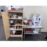 UTILMAKER 3 EXTENDED 3D PRINTER W/ SUPPLIES, CABINET AND TABLES