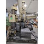 WMW RADIAL ARM DRILL W/ BOX TABLE