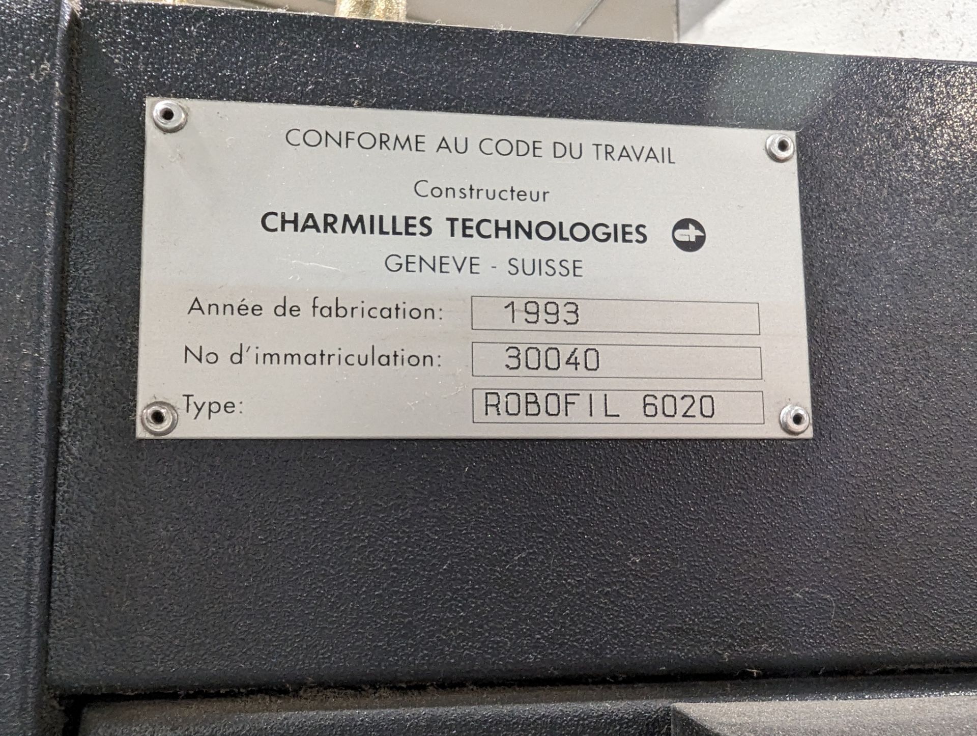 CHARMILLES ROBOFIL 6020 CNC WIRE EDM, TRAVELS: X-630MM, Y-400MM, Z-162MM, WORKPIECE: X-1255MM, Y- - Image 13 of 19