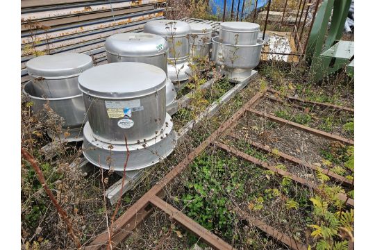 ALL ITEMS IN BACK WEST SIDE YARD CONSISTING OF QUONSET FRAMES, METAL PANELING, PALLET RACKING - Image 14 of 26