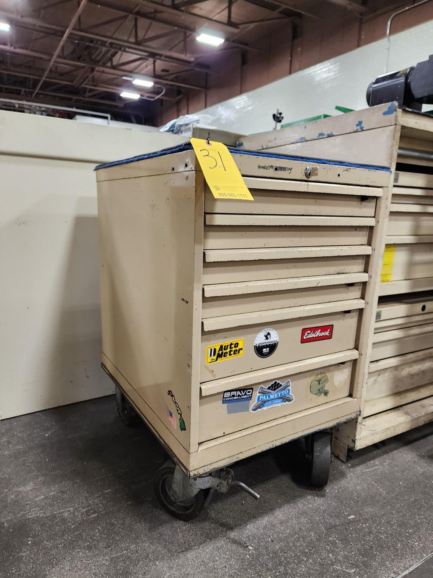 6-Drawer Rolling Modular Cabinet (Location: Machine Room) - Image 2 of 2