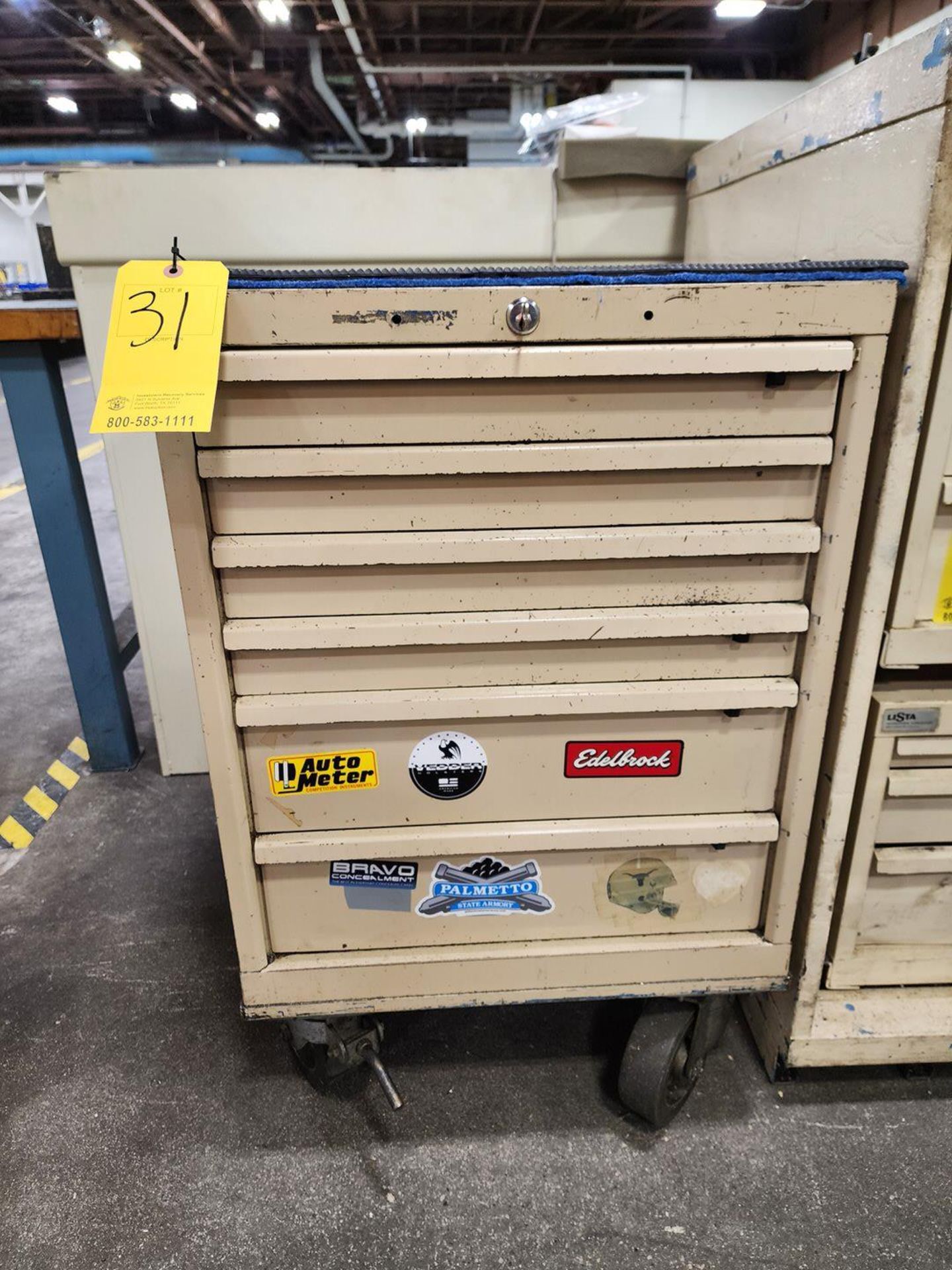 6-Drawer Rolling Modular Cabinet (Location: Machine Room)