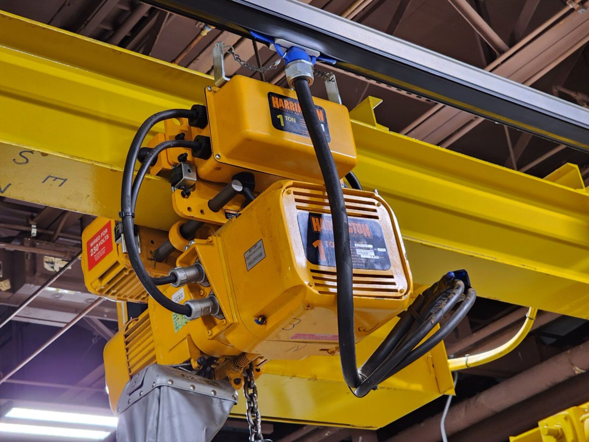 Proserv Anchor Crane 1 Ton Overhead Crane 38-1/2' x 21-1/2' x 11'H Appr.; W/ 1 Ton Harrington - Image 14 of 16